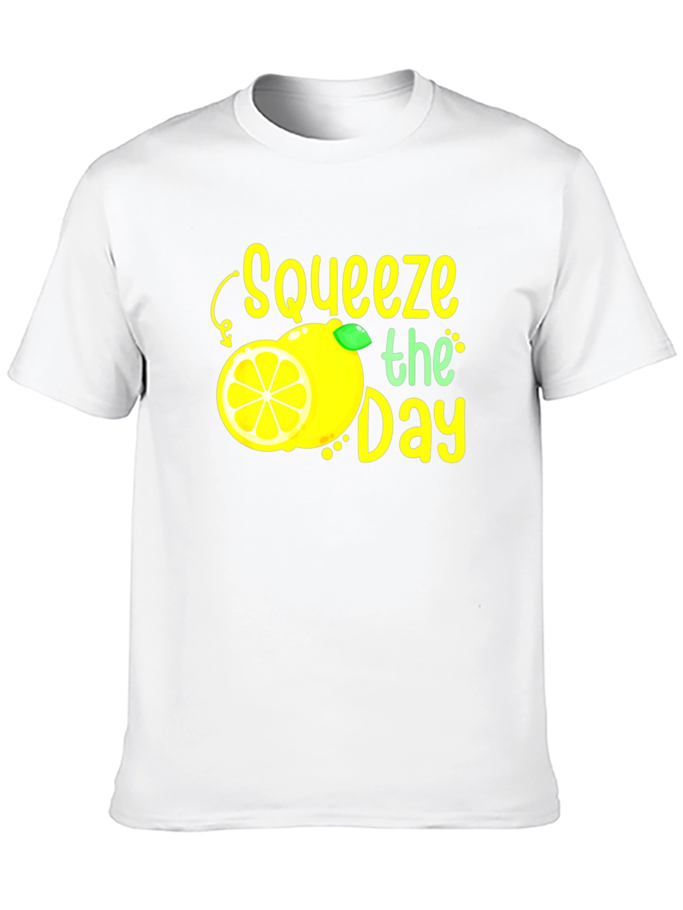 Squeeze the Day Graphic Tee - Black Cotton T-Shirt