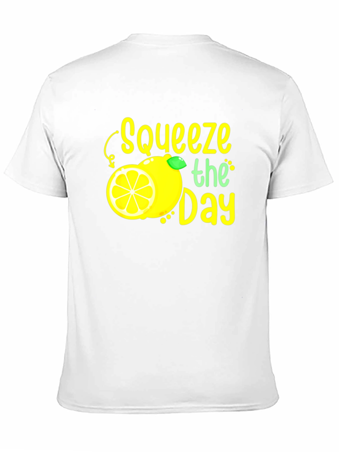 Squeeze the Day Graphic Tee - Black Cotton T-Shirt