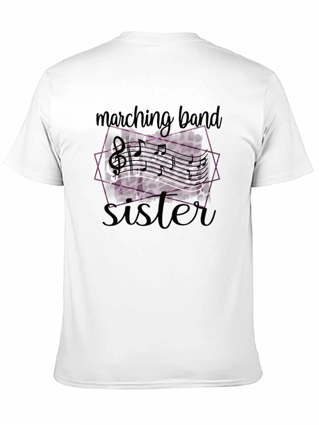 Marching Band Sister T-Shirt - Music Design