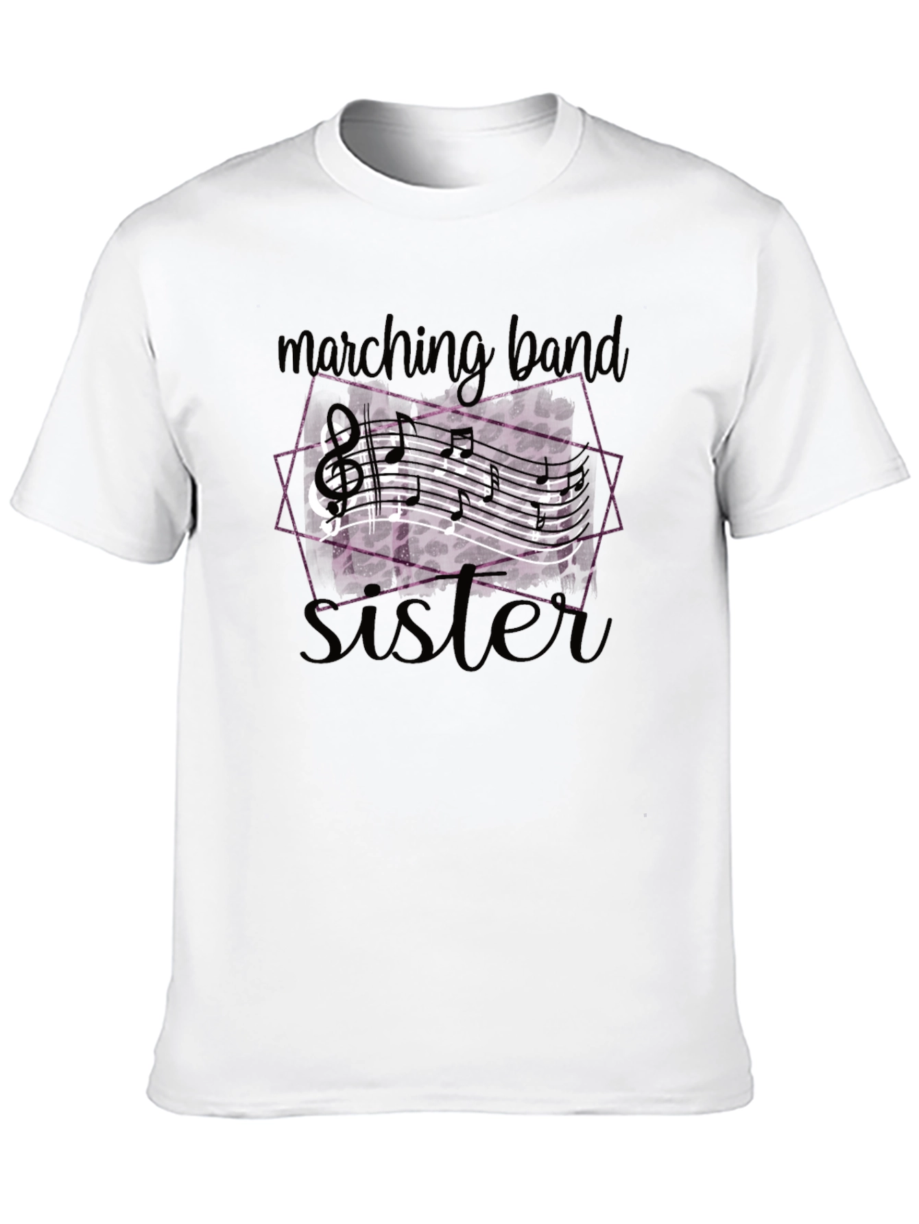Marching Band Sister T-Shirt - Music Design