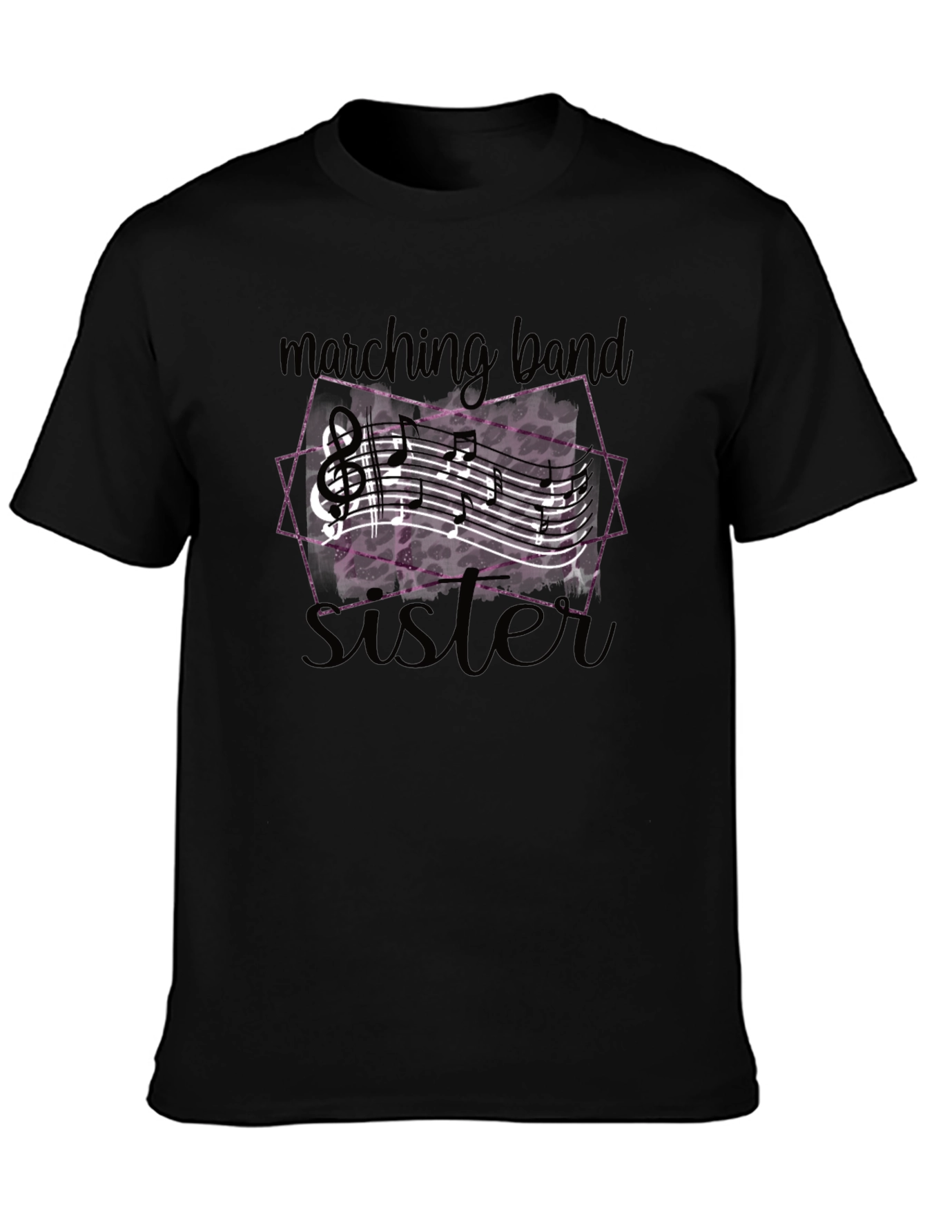 Marching Band Sister T-Shirt - Music Design