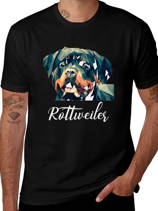 Rottweiler Geometric Dog T-Shirt