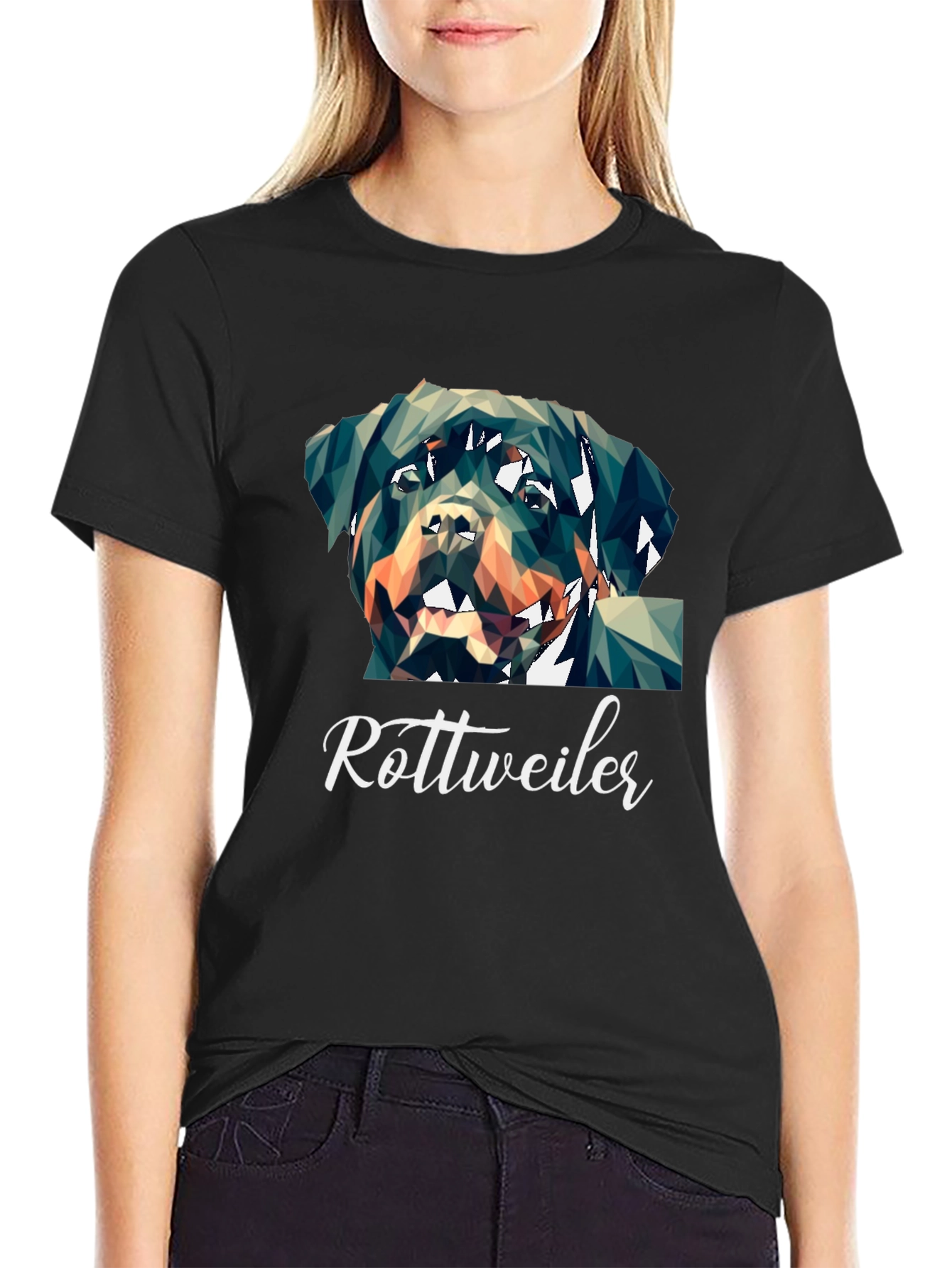 Rottweiler Geometric Dog T-Shirt