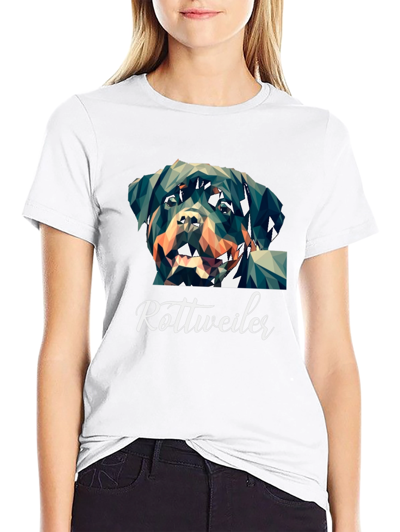 Rottweiler Geometric Dog T-Shirt