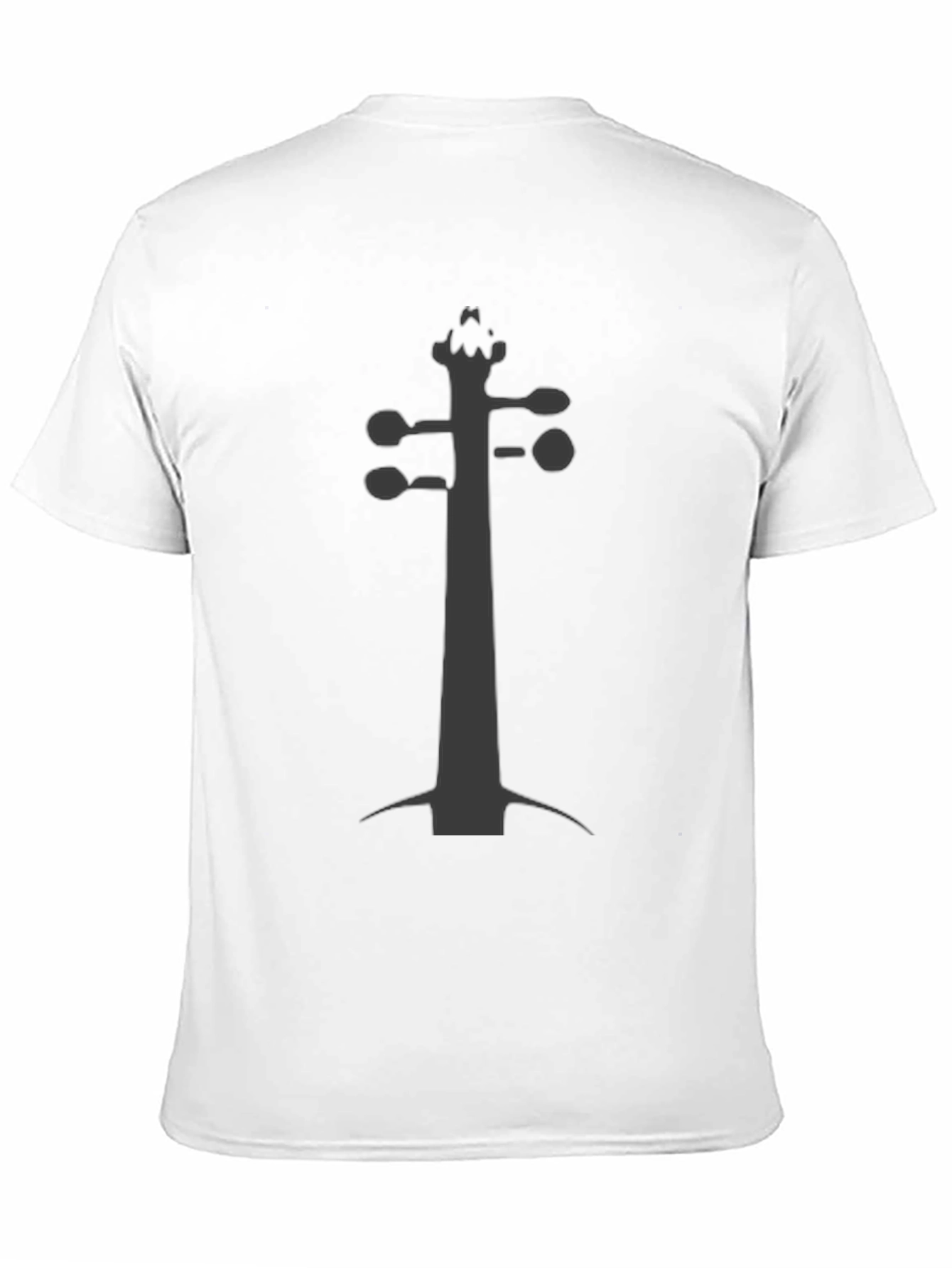 Violin Scroll Black Tee - Musicians Fashion