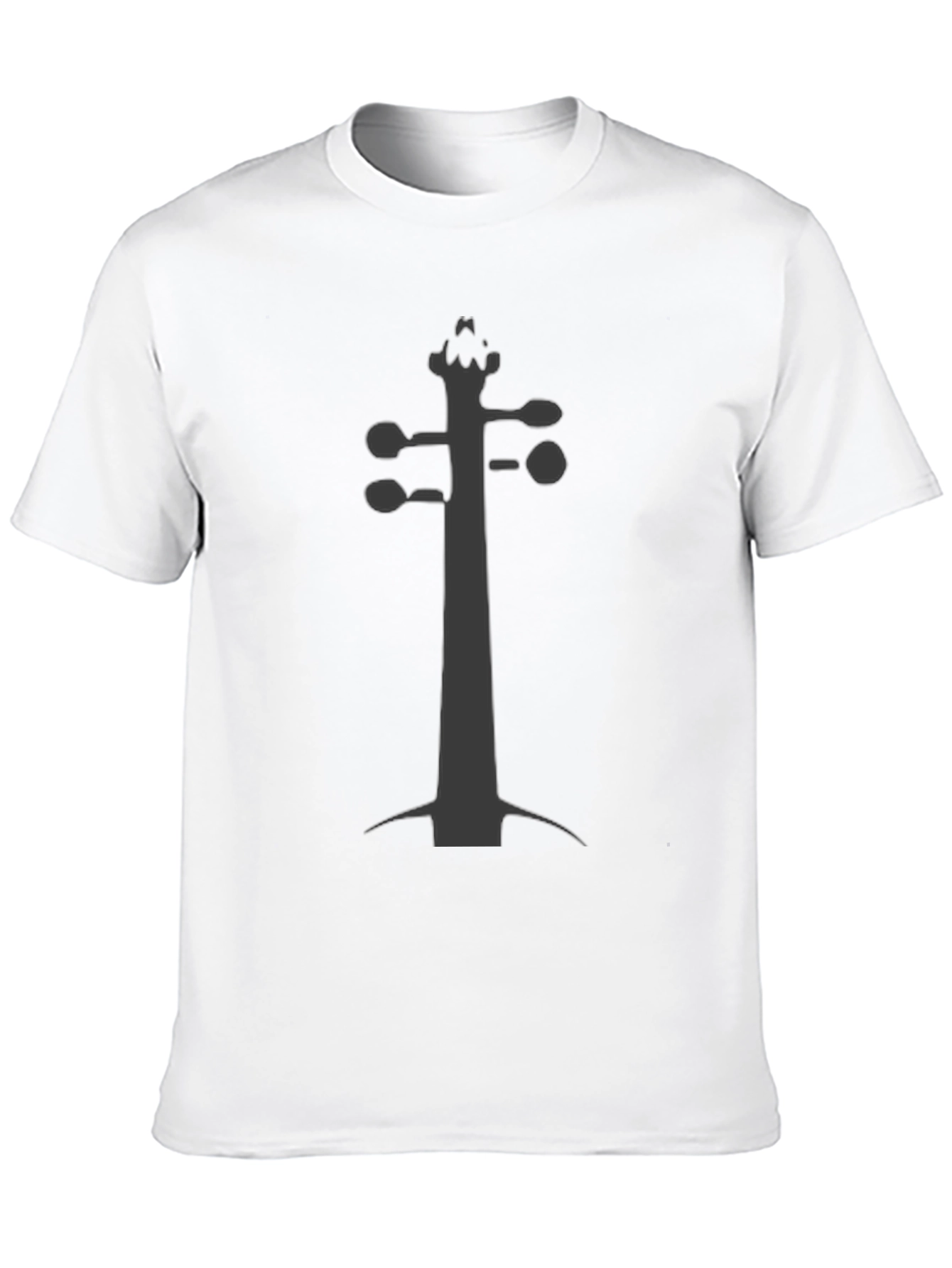 Violin Scroll Black Tee - Musicians Fashion