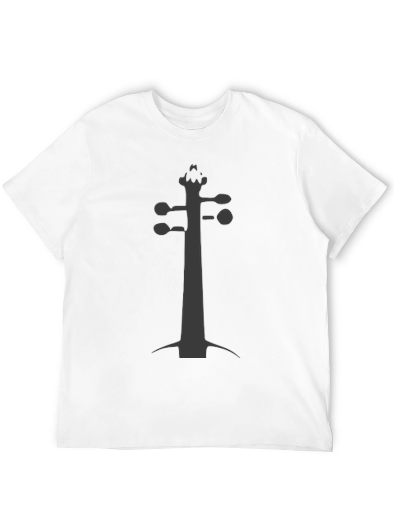Violin Scroll Black Tee - Musicians Fashion