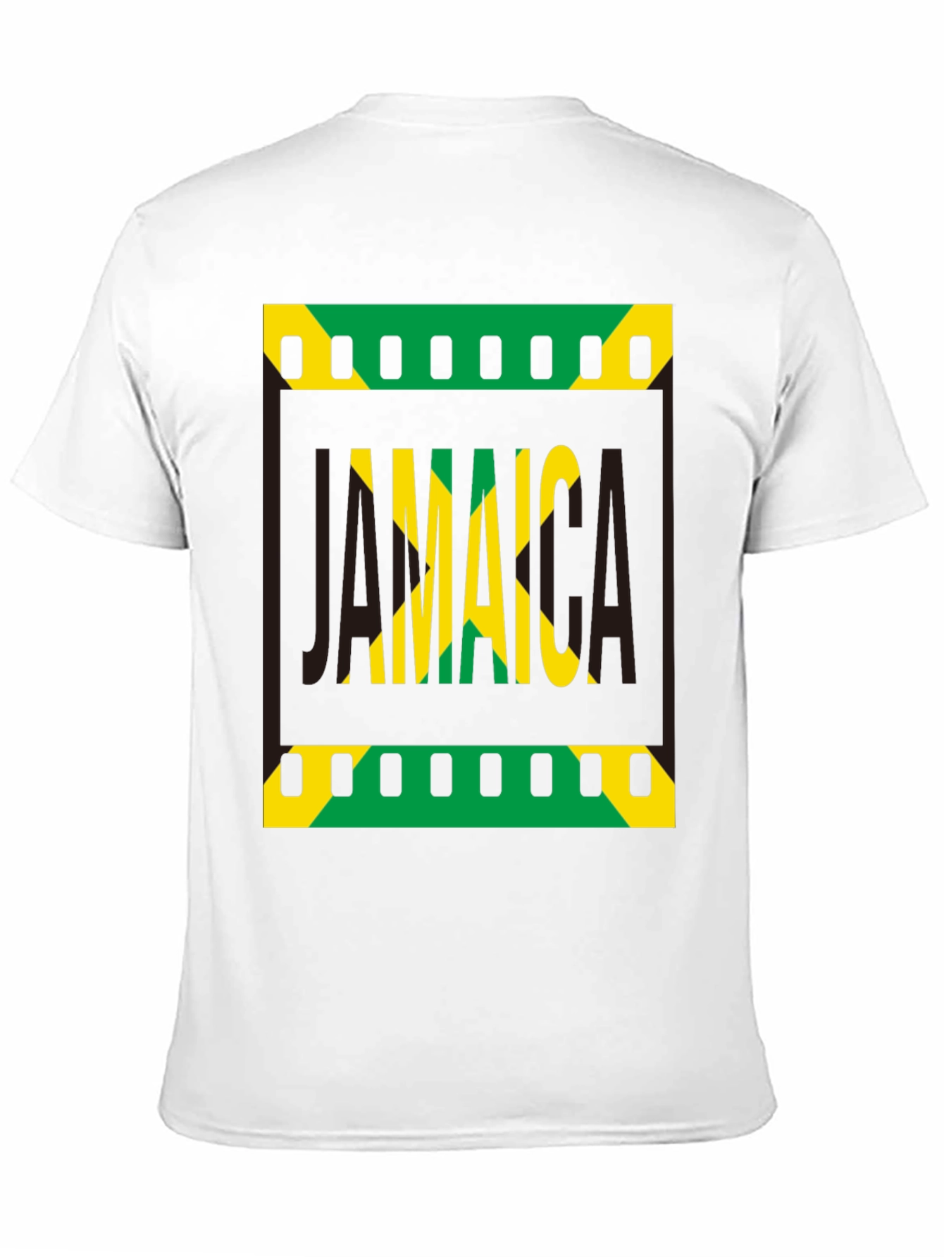 Jamaica Flag Graphic Print Black T-Shirt