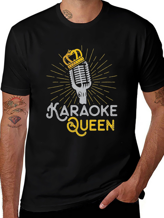 Karaoke Queen Graphic Tee - Black T-Shirt