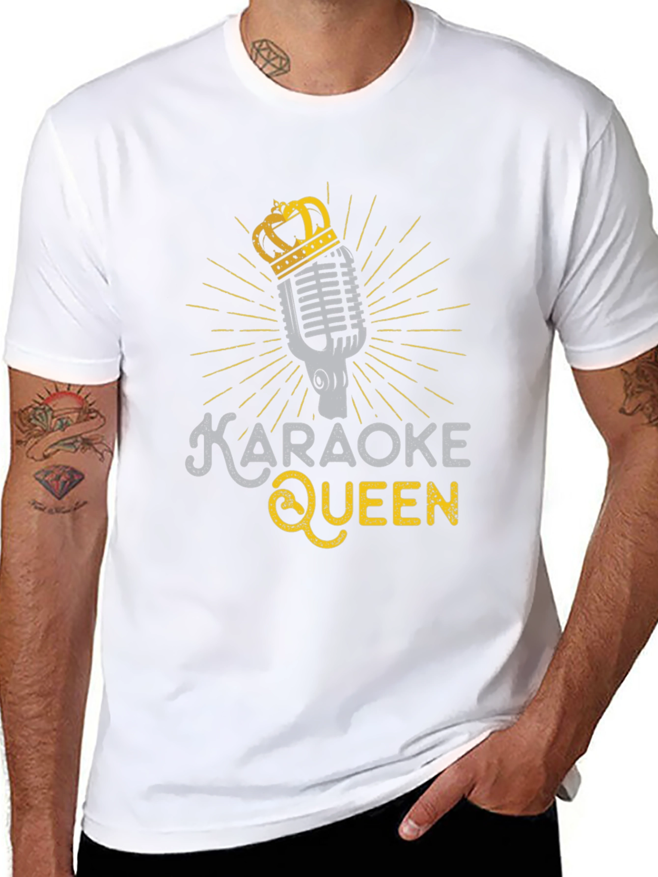 Karaoke Queen Graphic Tee - Black T-Shirt