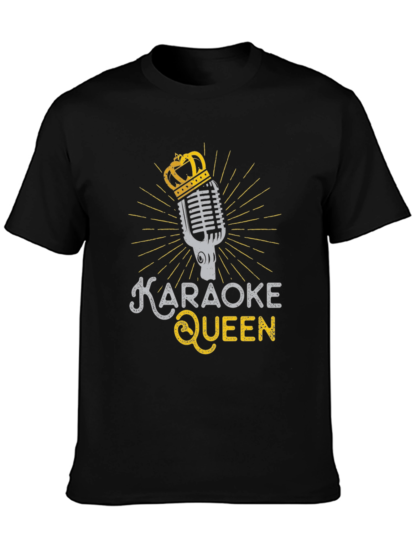 Karaoke Queen Graphic Tee - Black T-Shirt