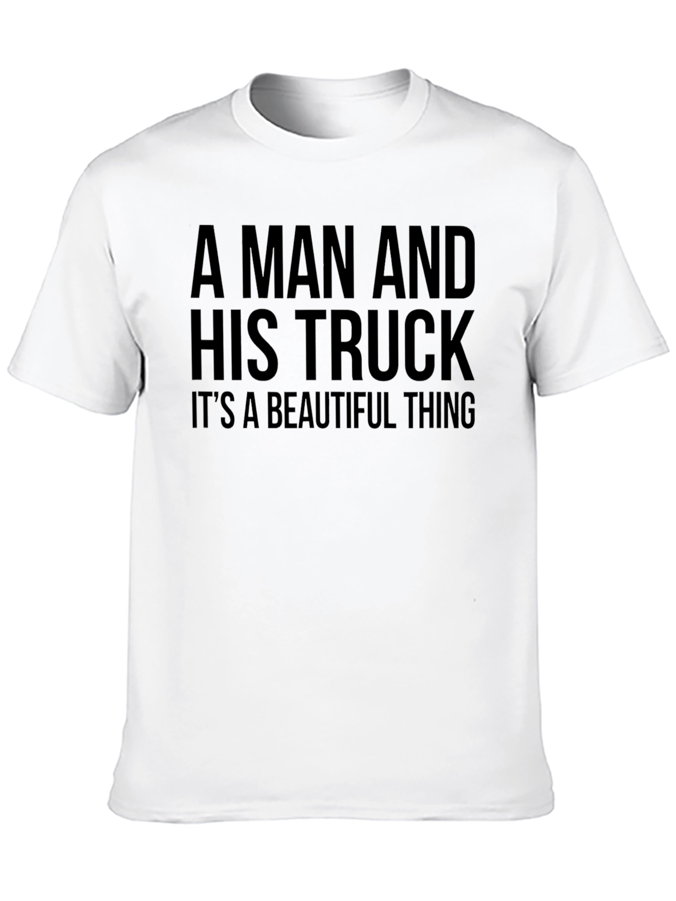 A Man and His Truck Black Graphic Tee