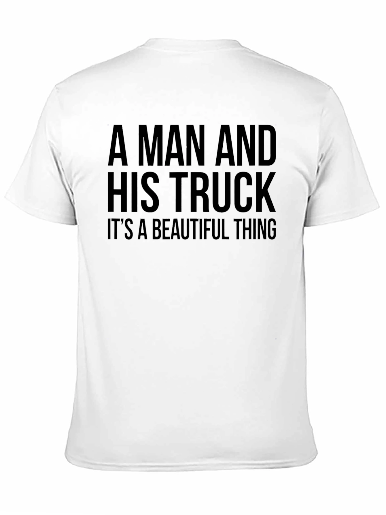A Man and His Truck Black Graphic Tee