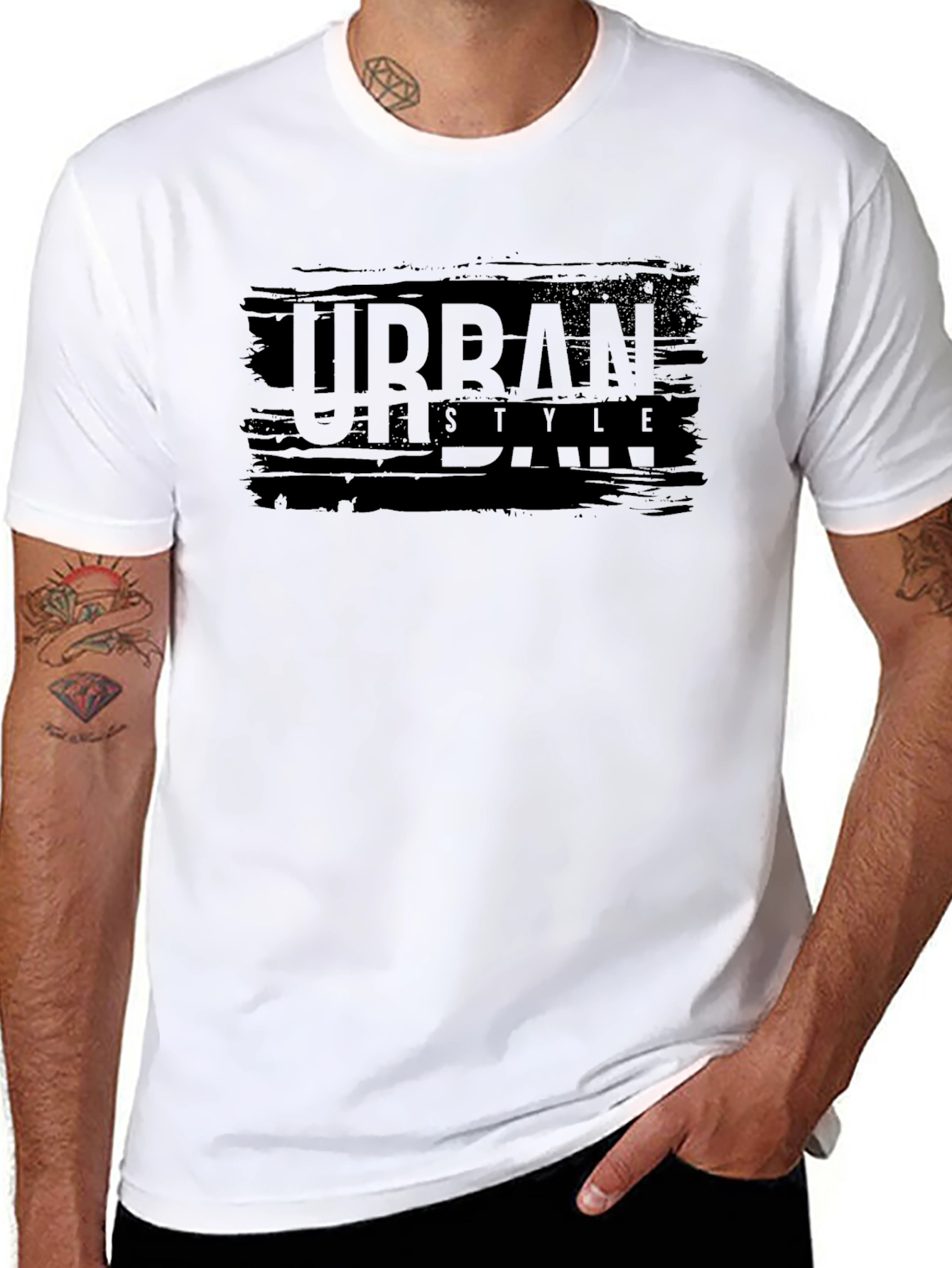 Urban Style Black Graphic T-Shirt
