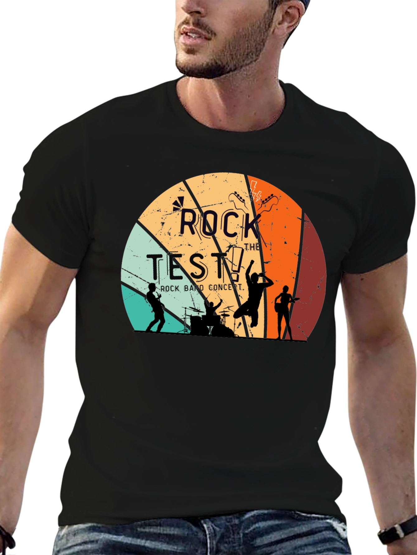 Rock the Test Retro Band T-Shirt