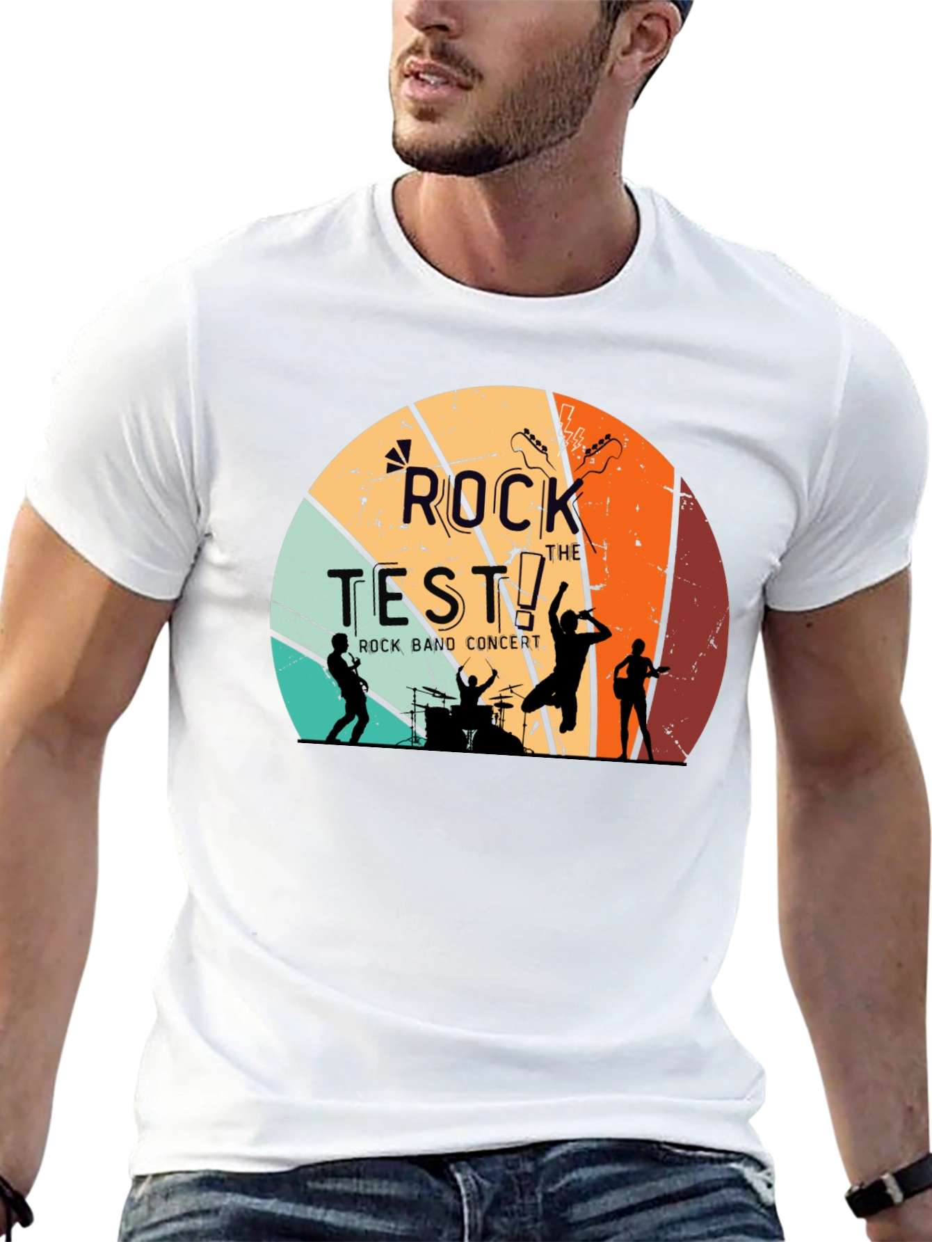 Rock the Test Retro Band T-Shirt