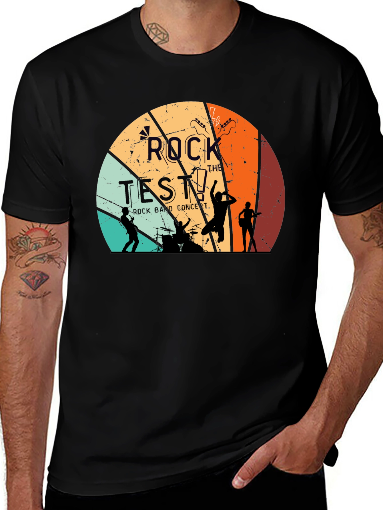 Rock the Test Retro Band T-Shirt