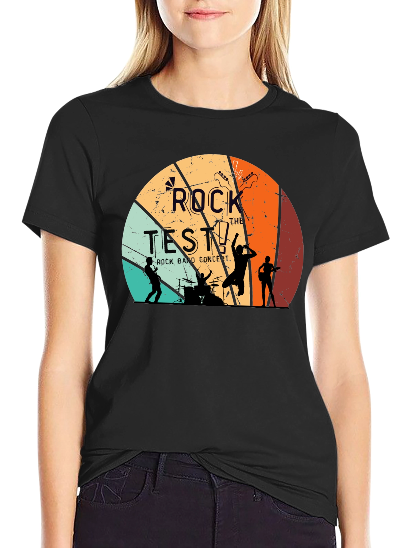 Rock the Test Retro Band T-Shirt