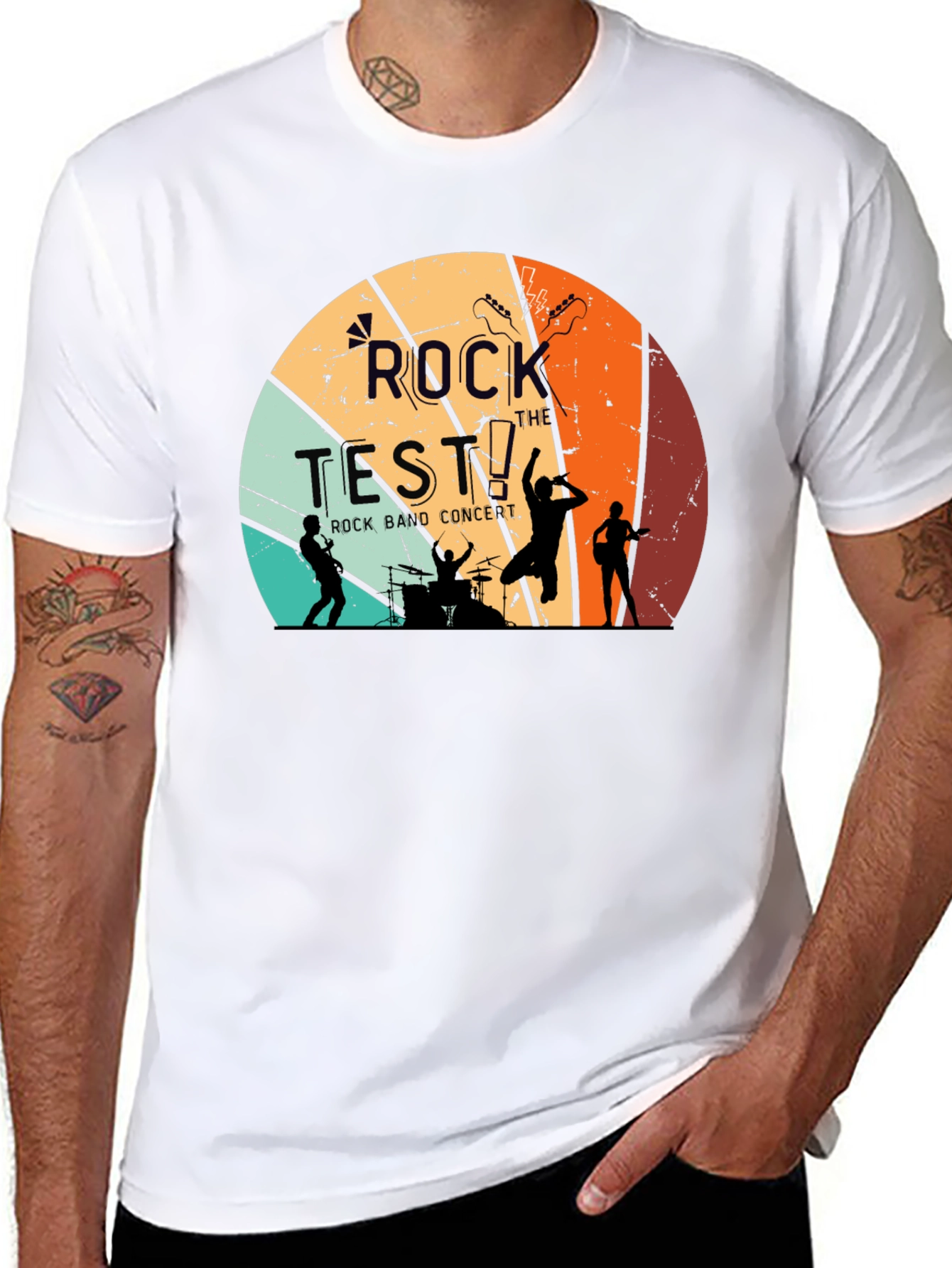 Rock the Test Retro Band T-Shirt