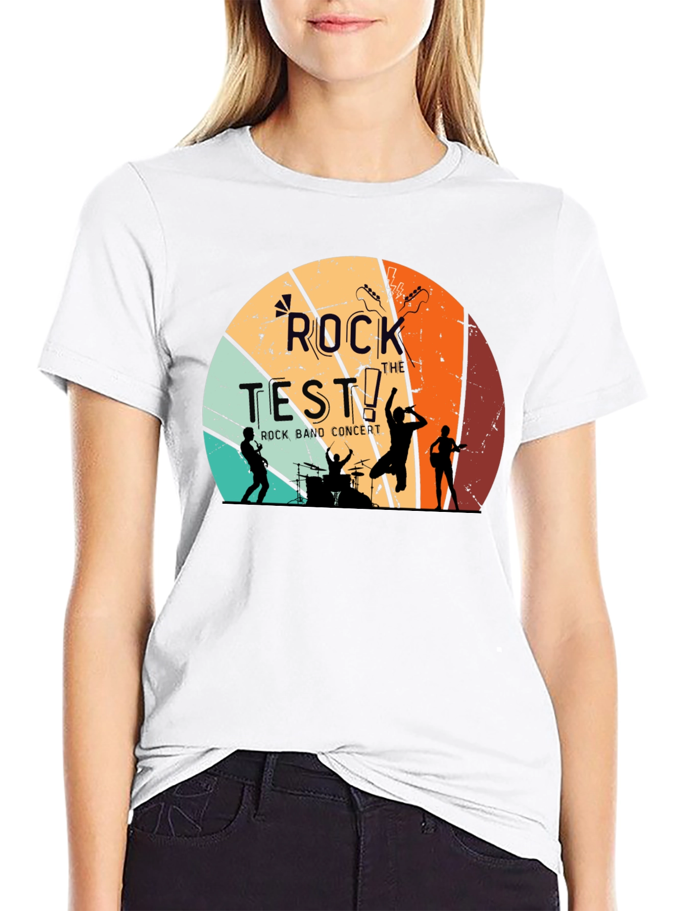 Rock the Test Retro Band T-Shirt