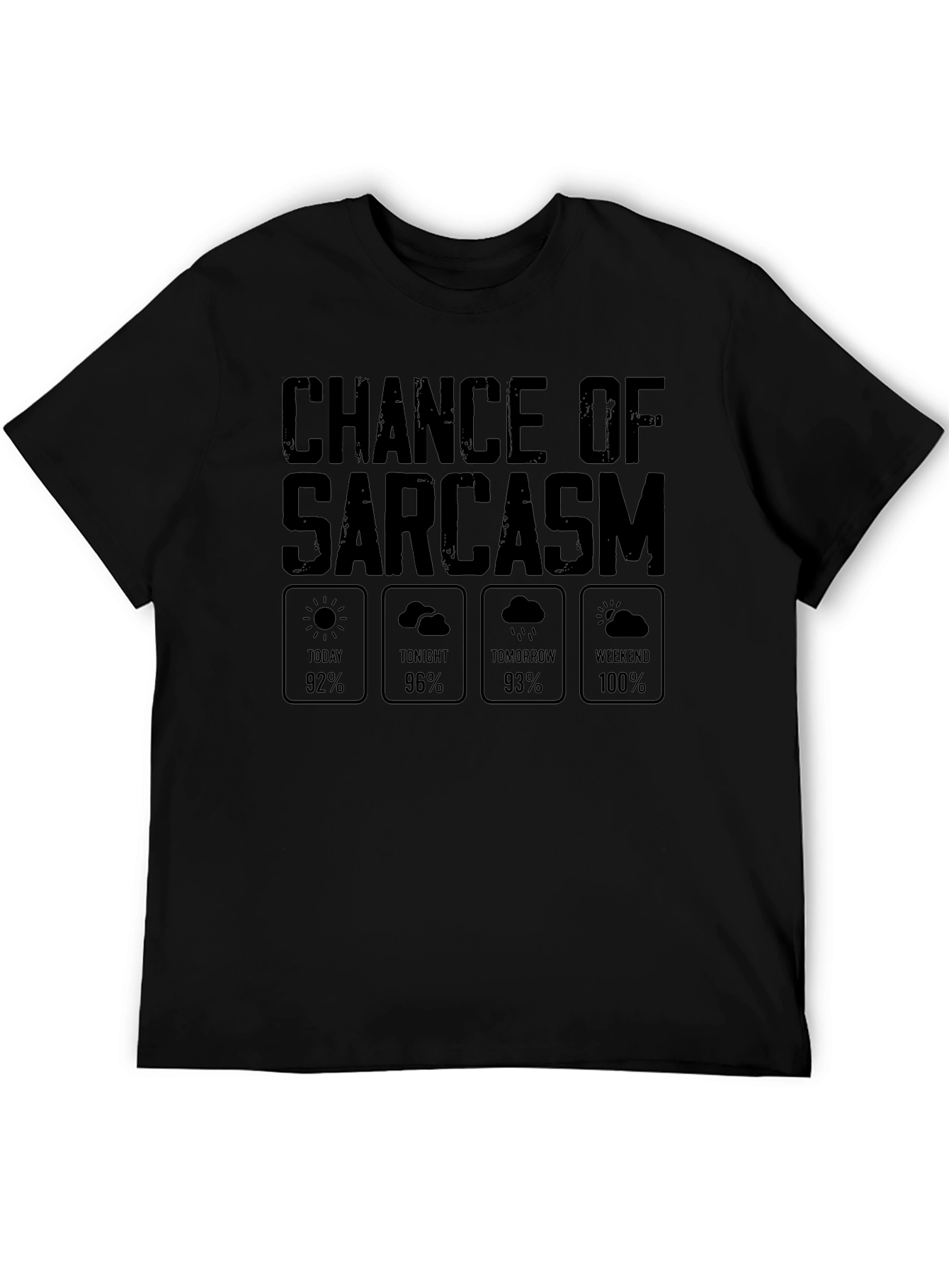 Sarcasm Weather Report Graphic Novelty T-Shirt