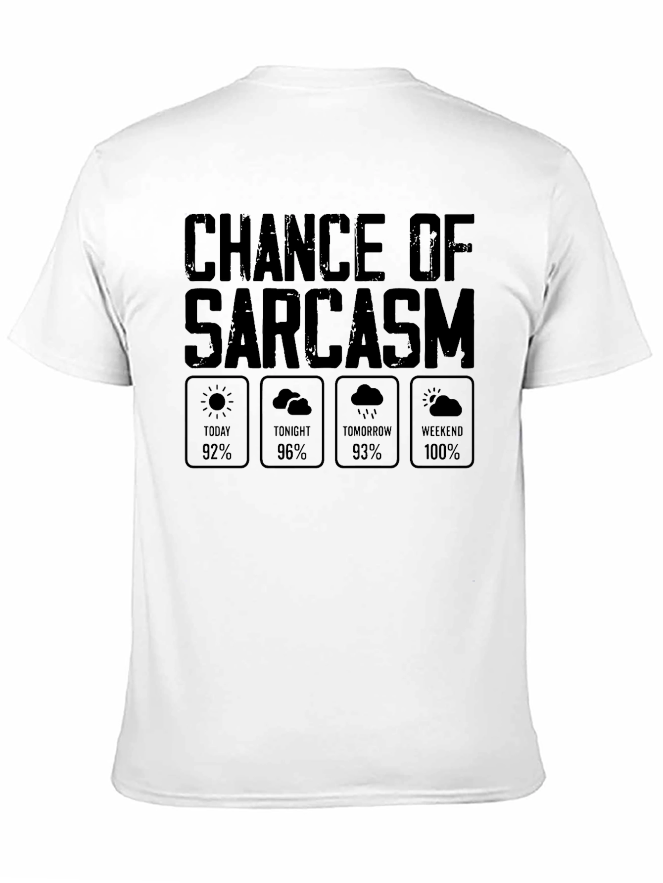 Sarcasm Weather Report Graphic Novelty T-Shirt