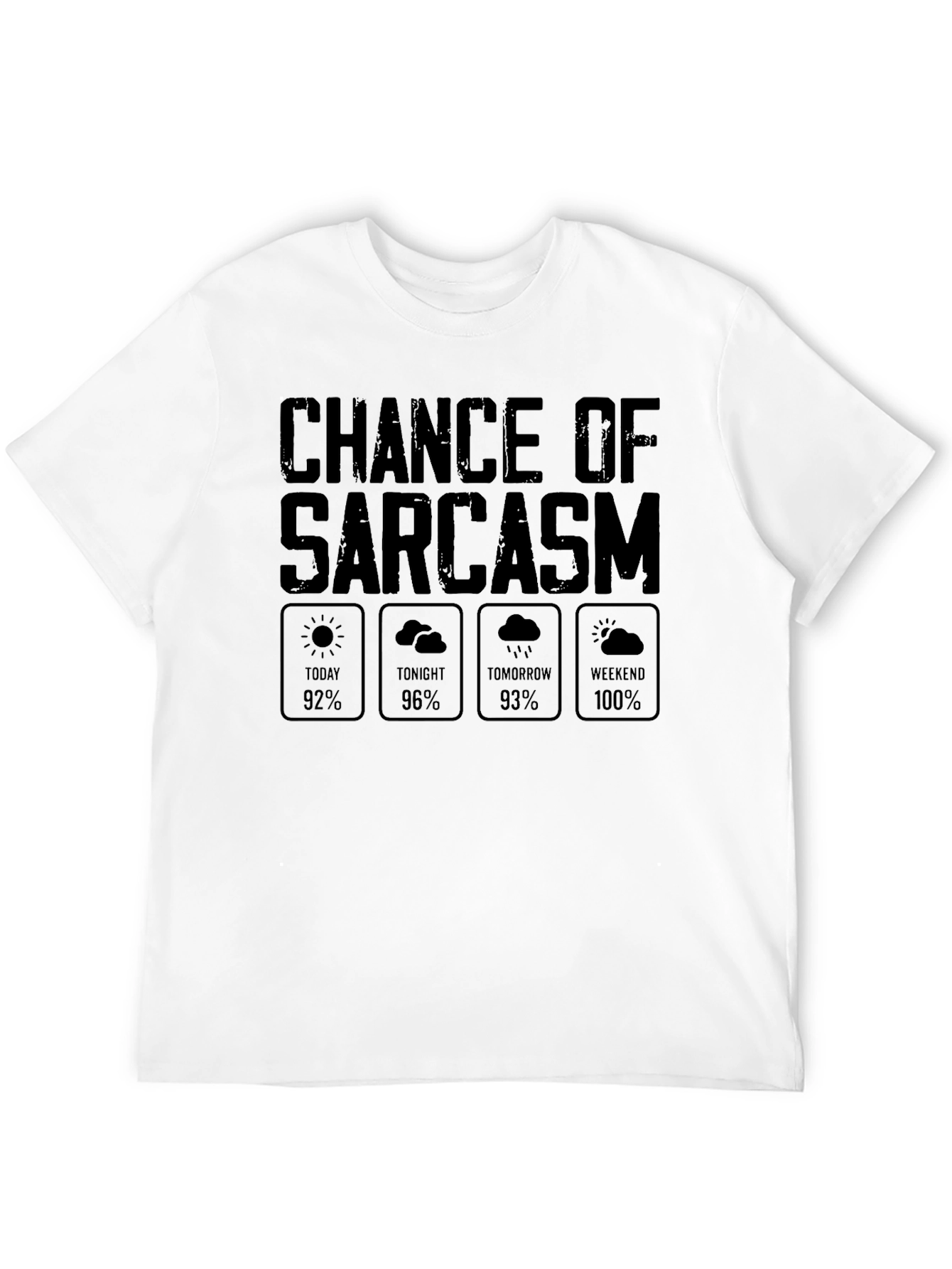 Sarcasm Weather Report Graphic Novelty T-Shirt