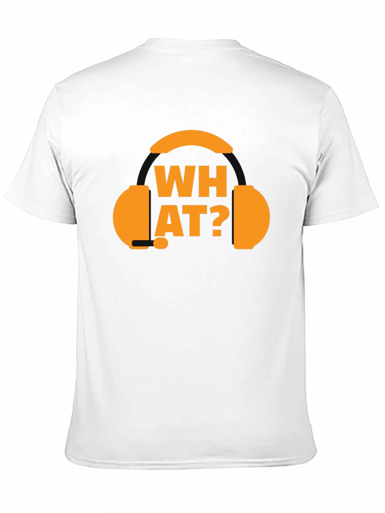 What? Headphones Graphic T-Shirt - Black