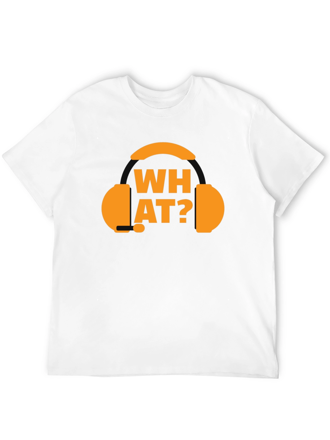 What? Headphones Graphic T-Shirt - Black