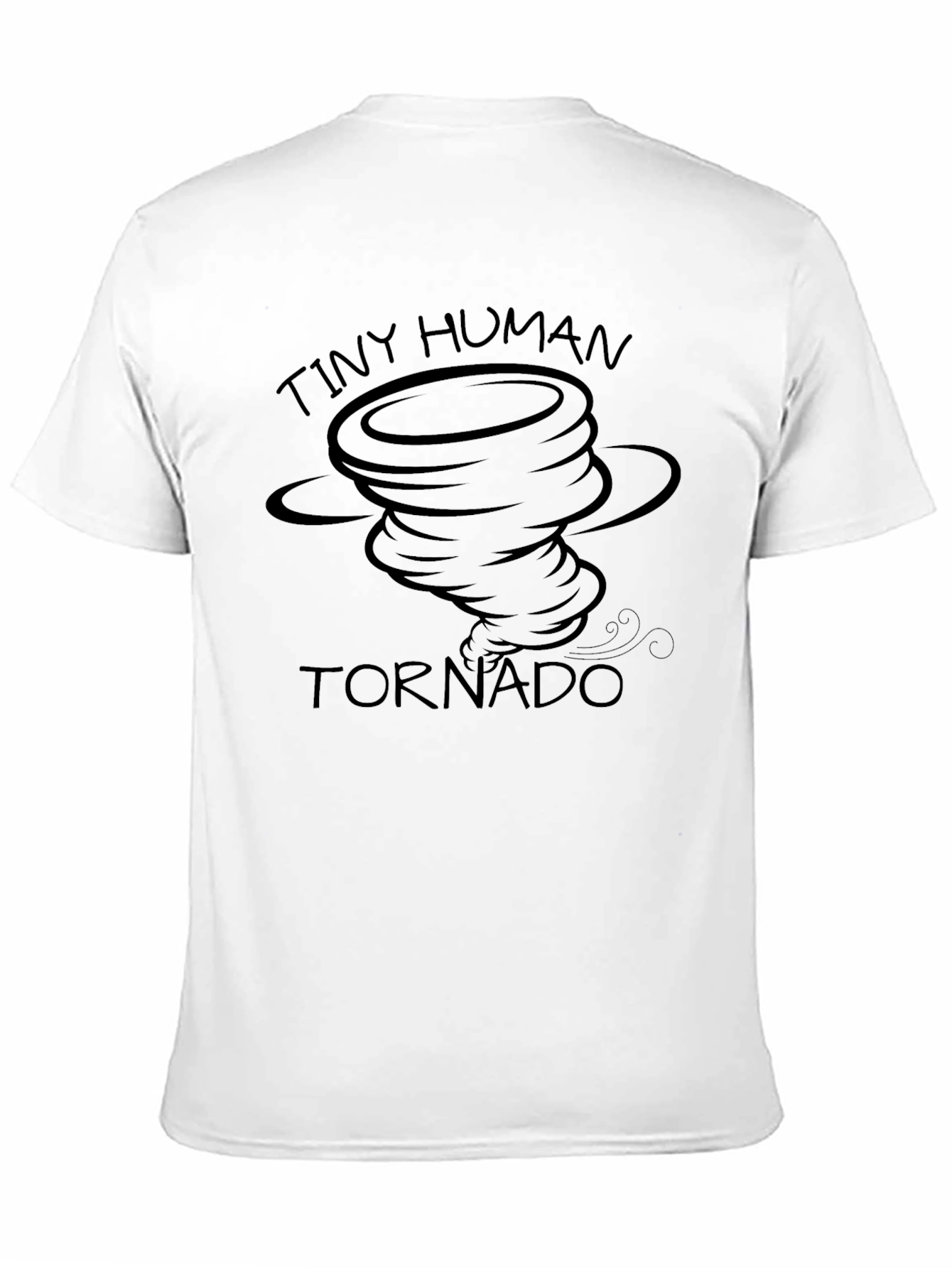 Tiny Human Tornado Black Graphic Tee