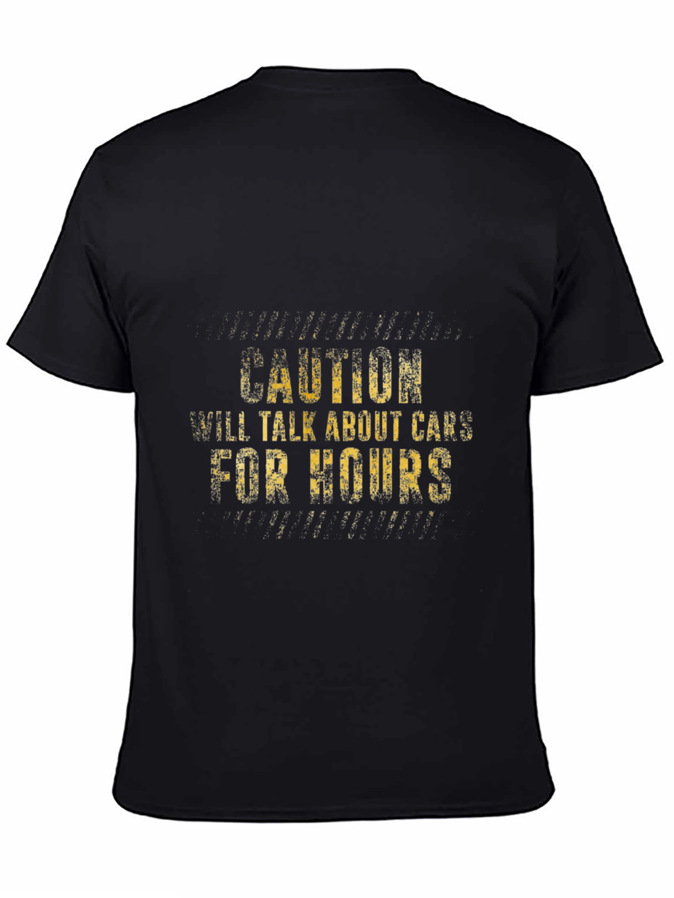 Caution Will Talk About Cars Mens T-Shirt