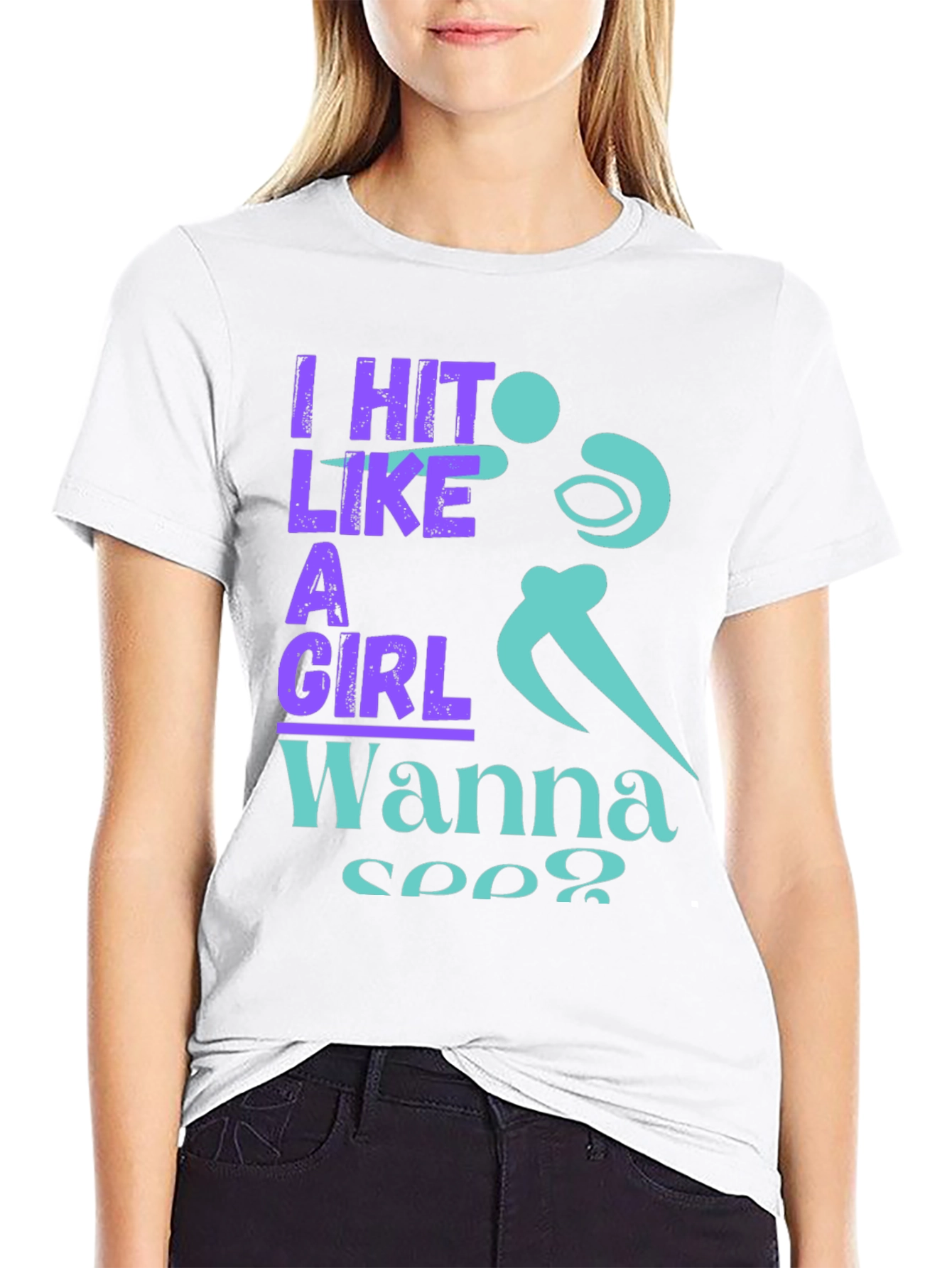 I Hit Like A Girl Graphic T-Shirt