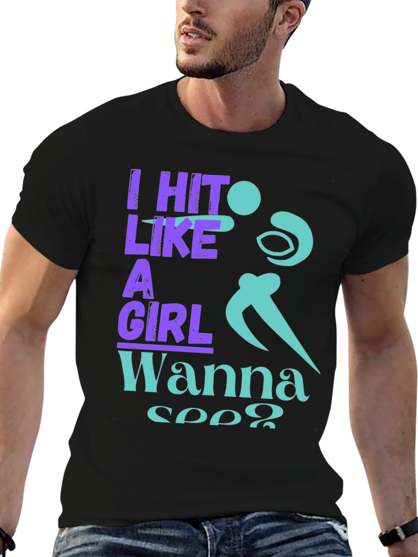 I Hit Like A Girl Graphic T-Shirt