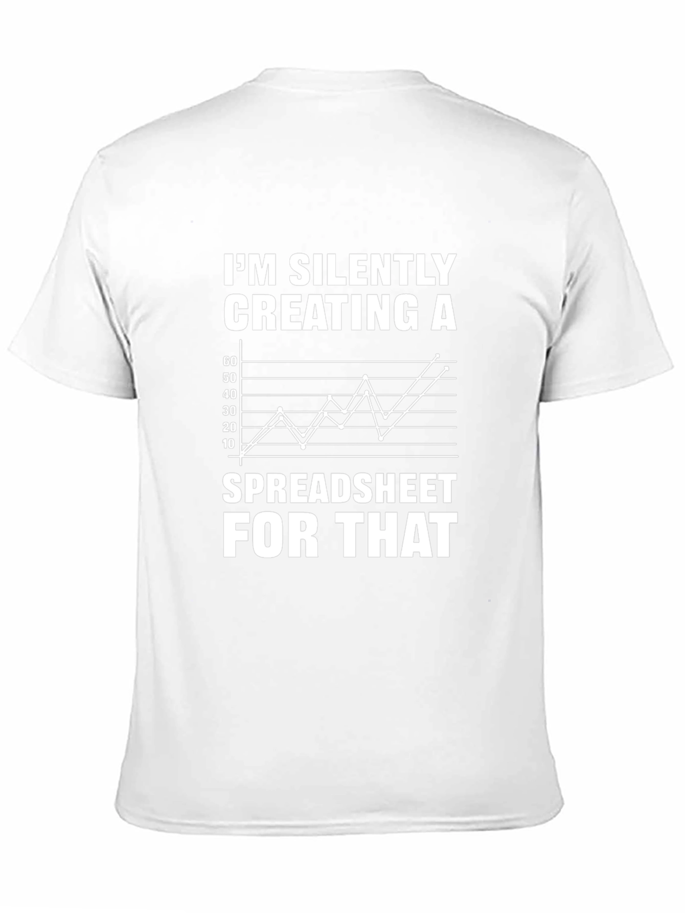 Silently Creating Spreadsheet Black Graphic Tee