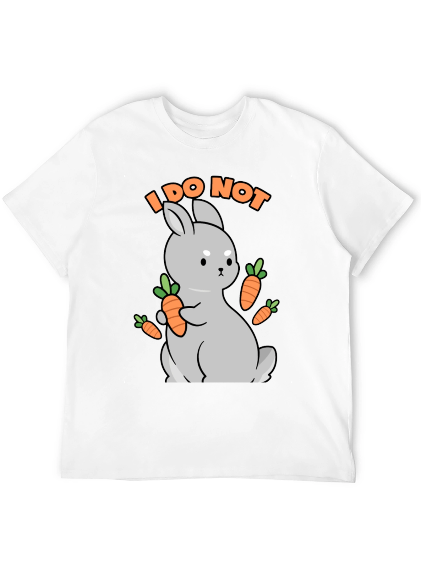 I DO NOT carrot cute bunny t-shirt