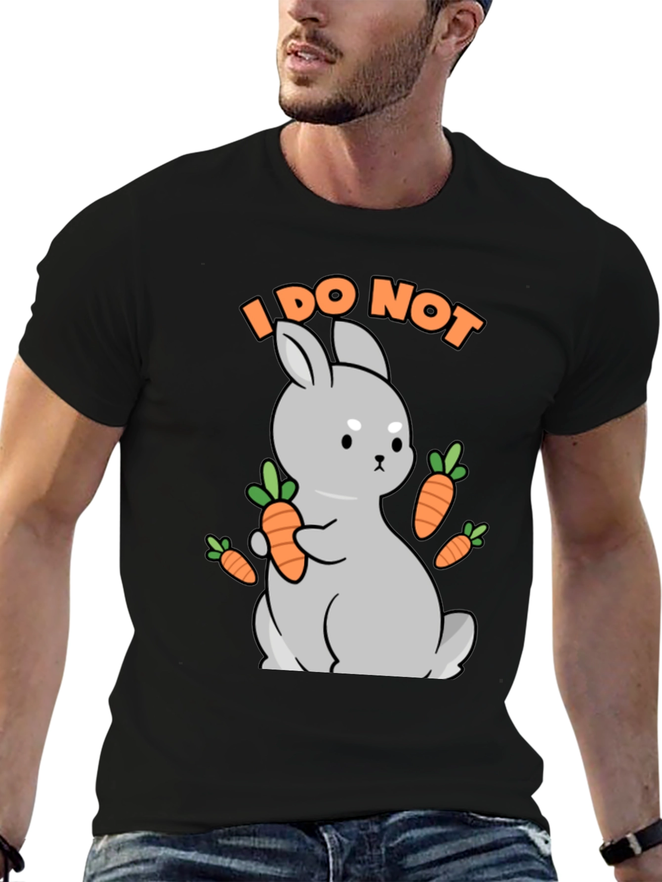I DO NOT carrot cute bunny t-shirt