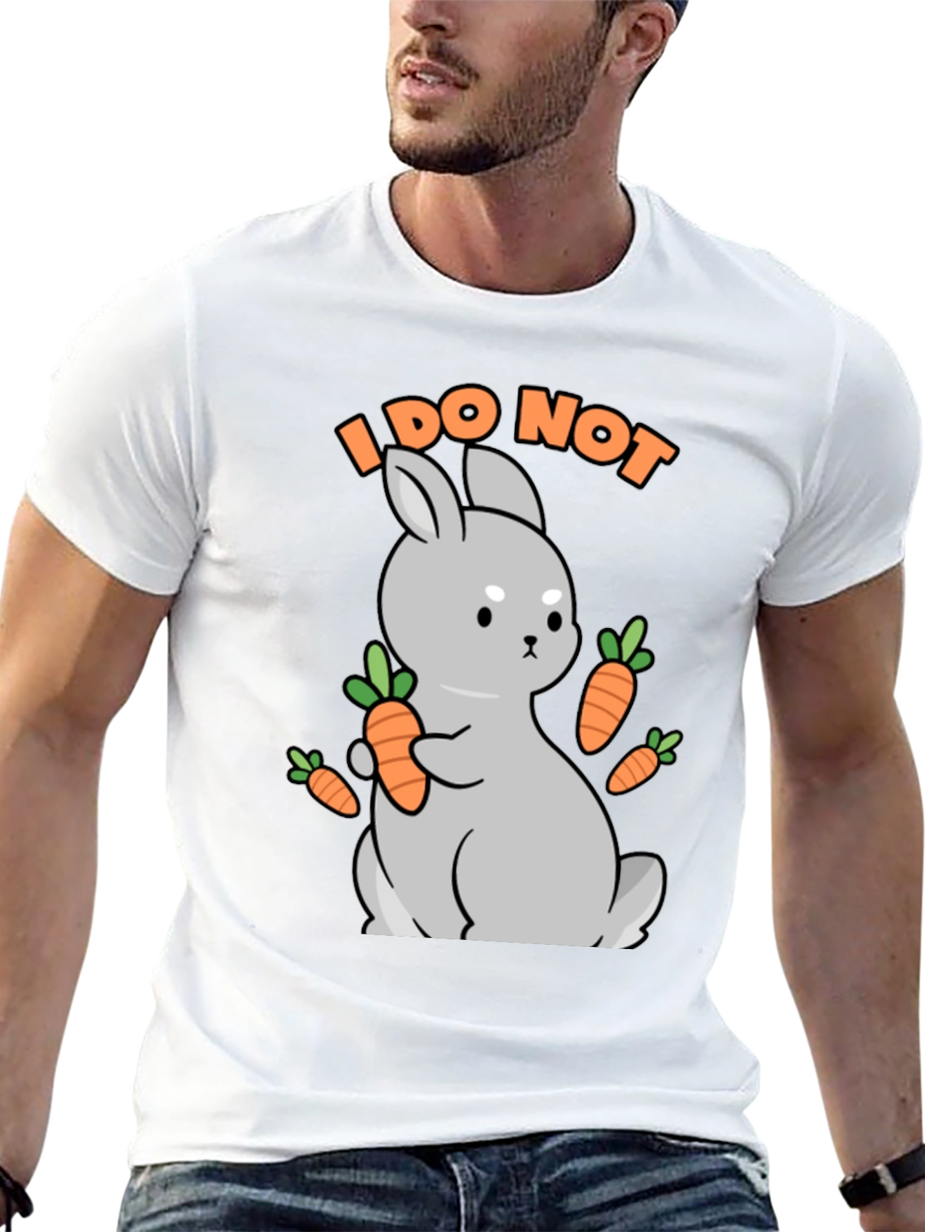 I DO NOT carrot cute bunny t-shirt