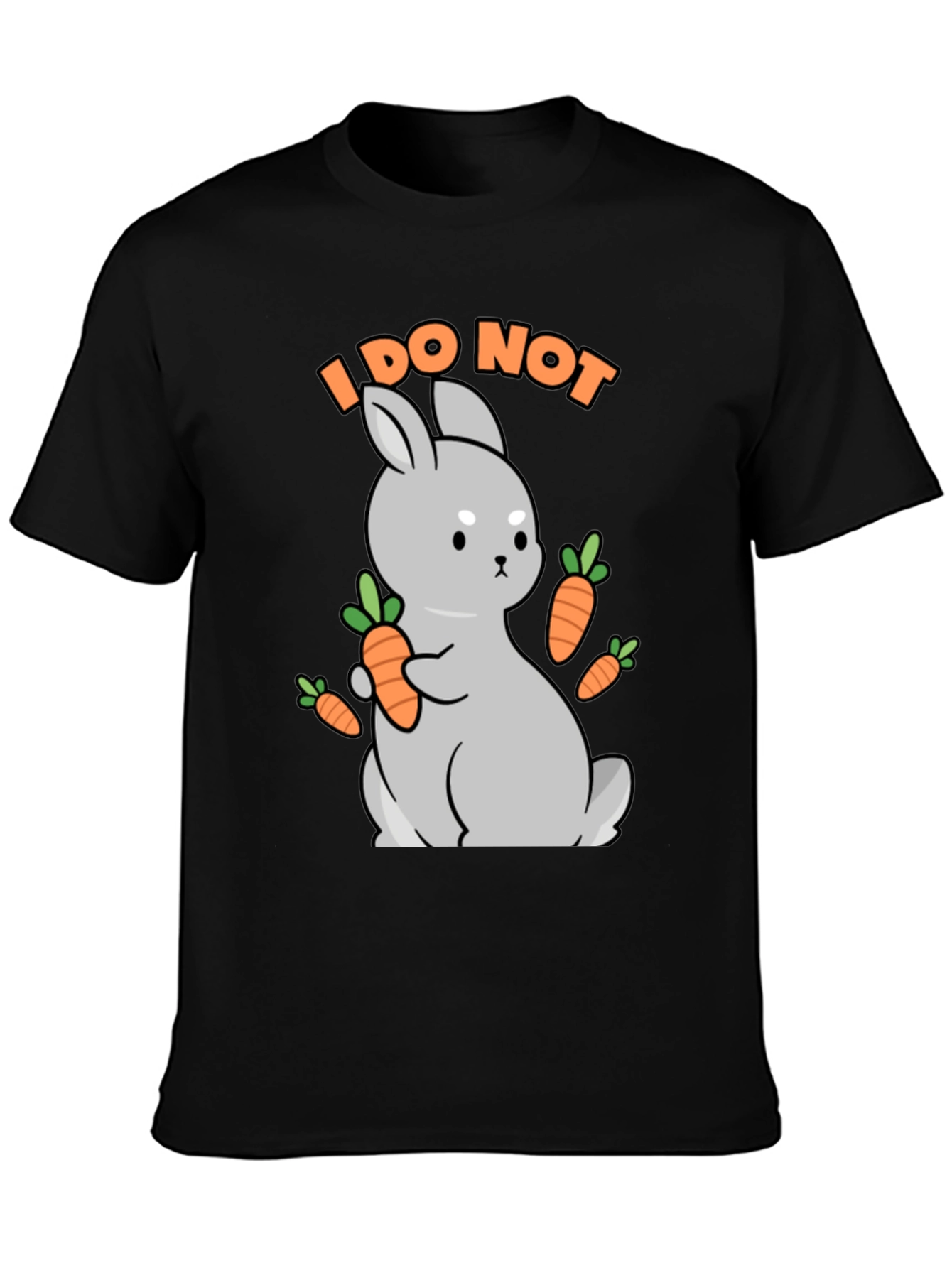 I DO NOT carrot cute bunny t-shirt