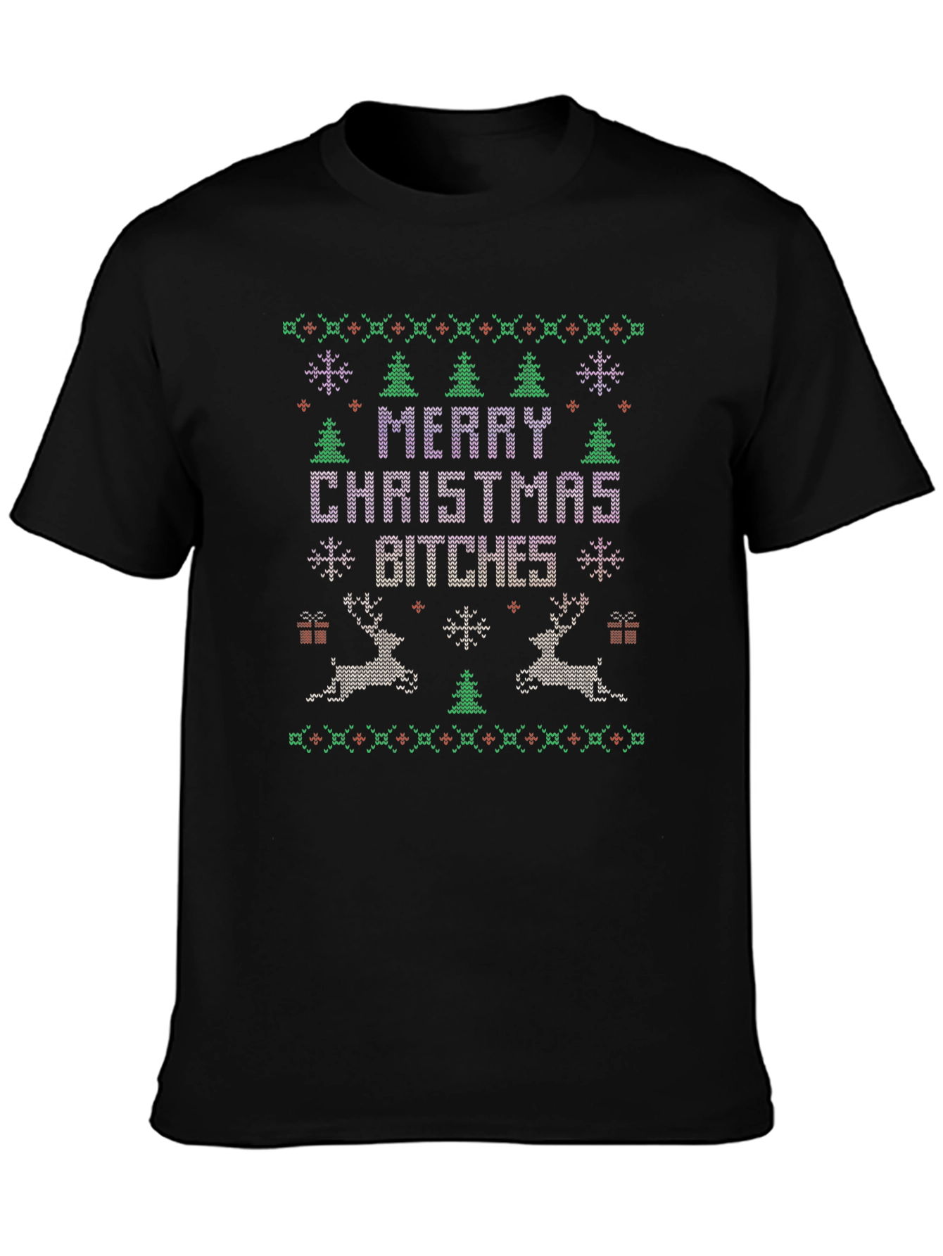 Merry Christmas Bitches Ugly Sweater Tee
