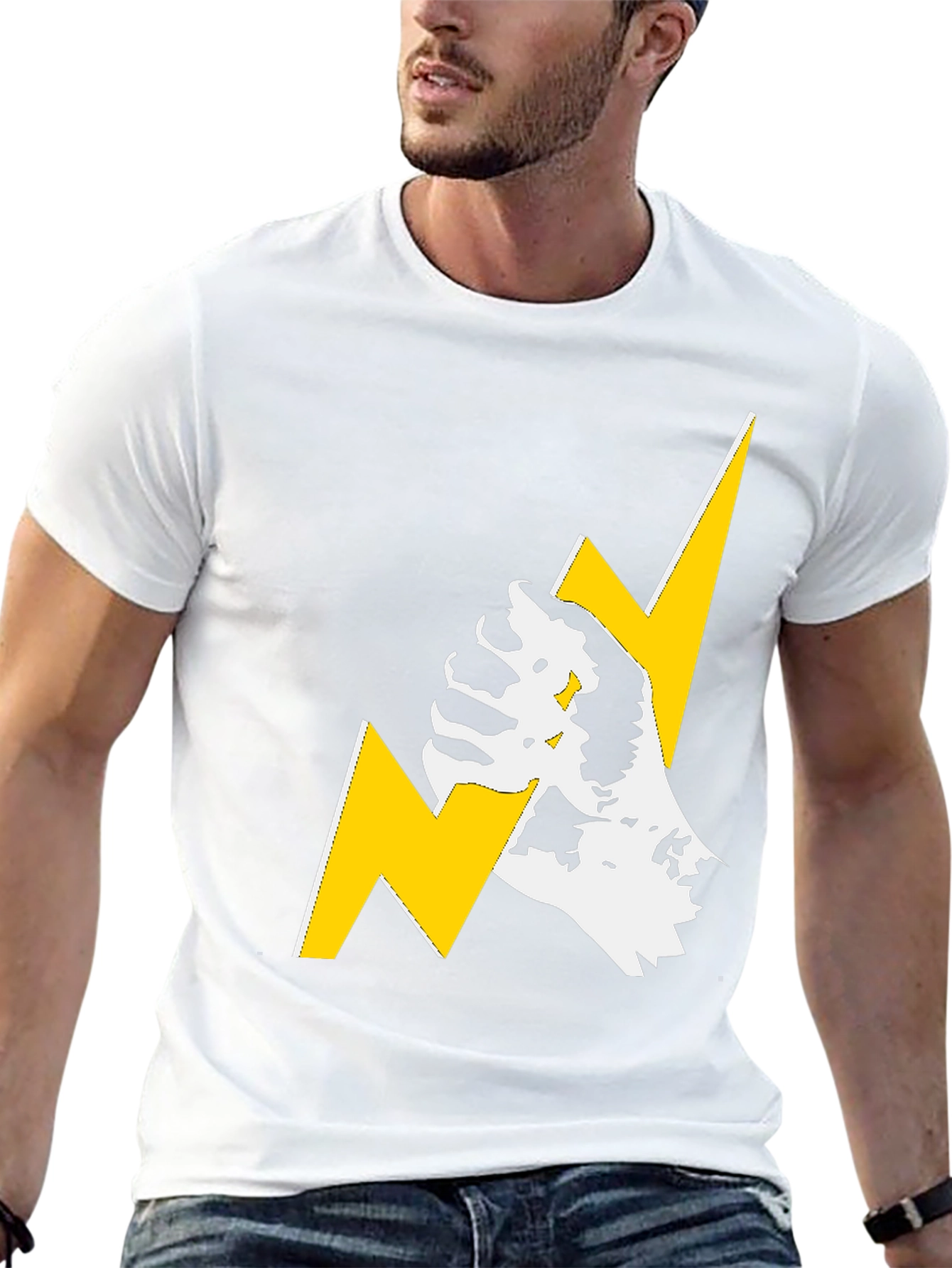 Lightning Bolt Graphic Tee - Bold Streetwear Style