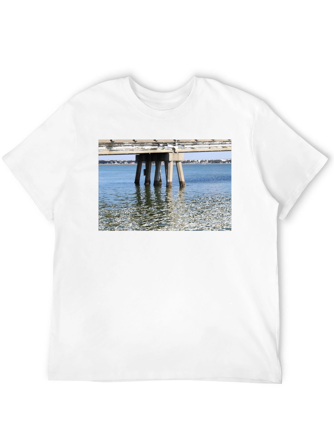 Bridge View Graphic Tee - Black Cotton Casual Wear