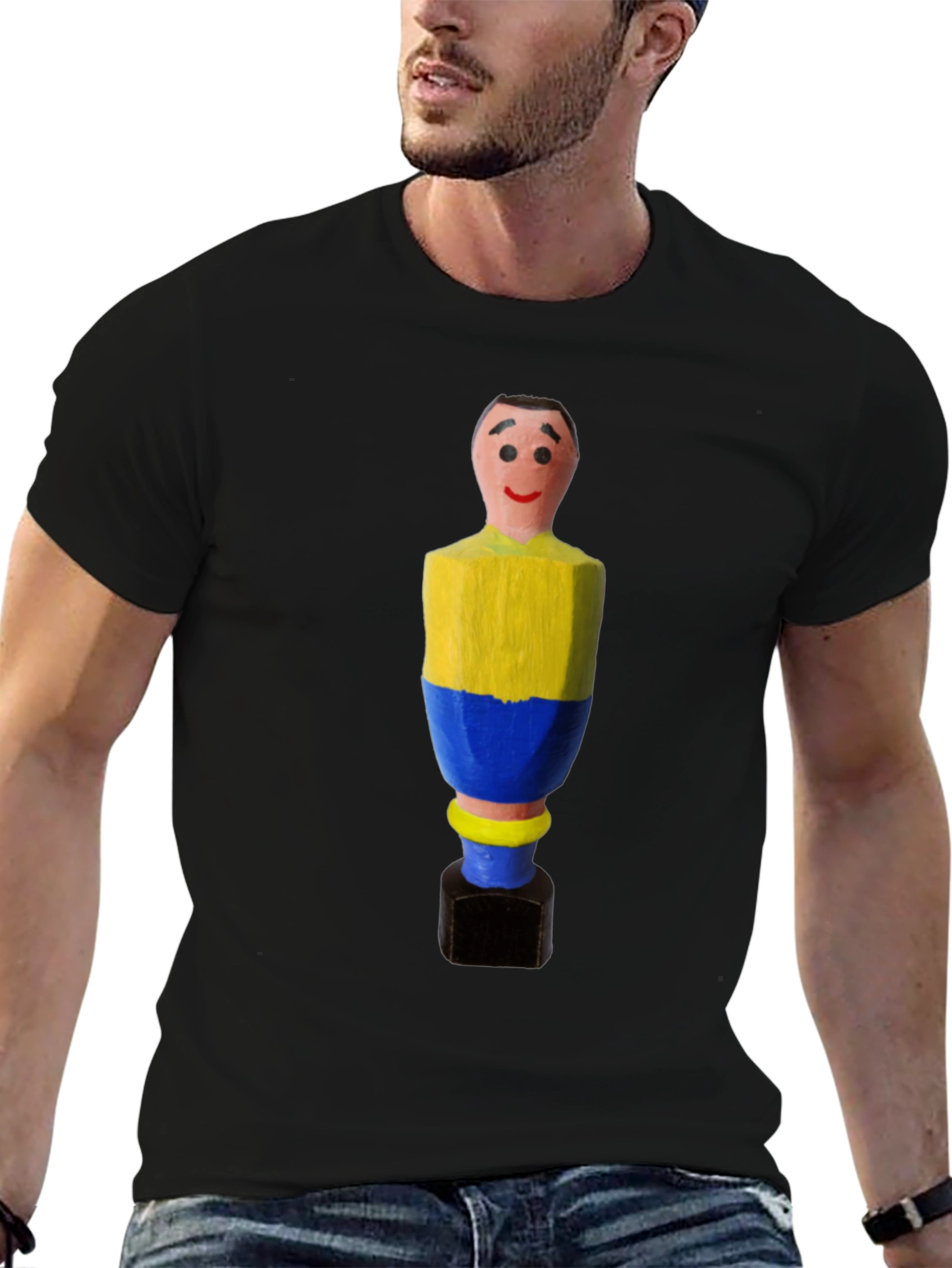 Foosball Man T-Shirt - Novelty Graphic Tee