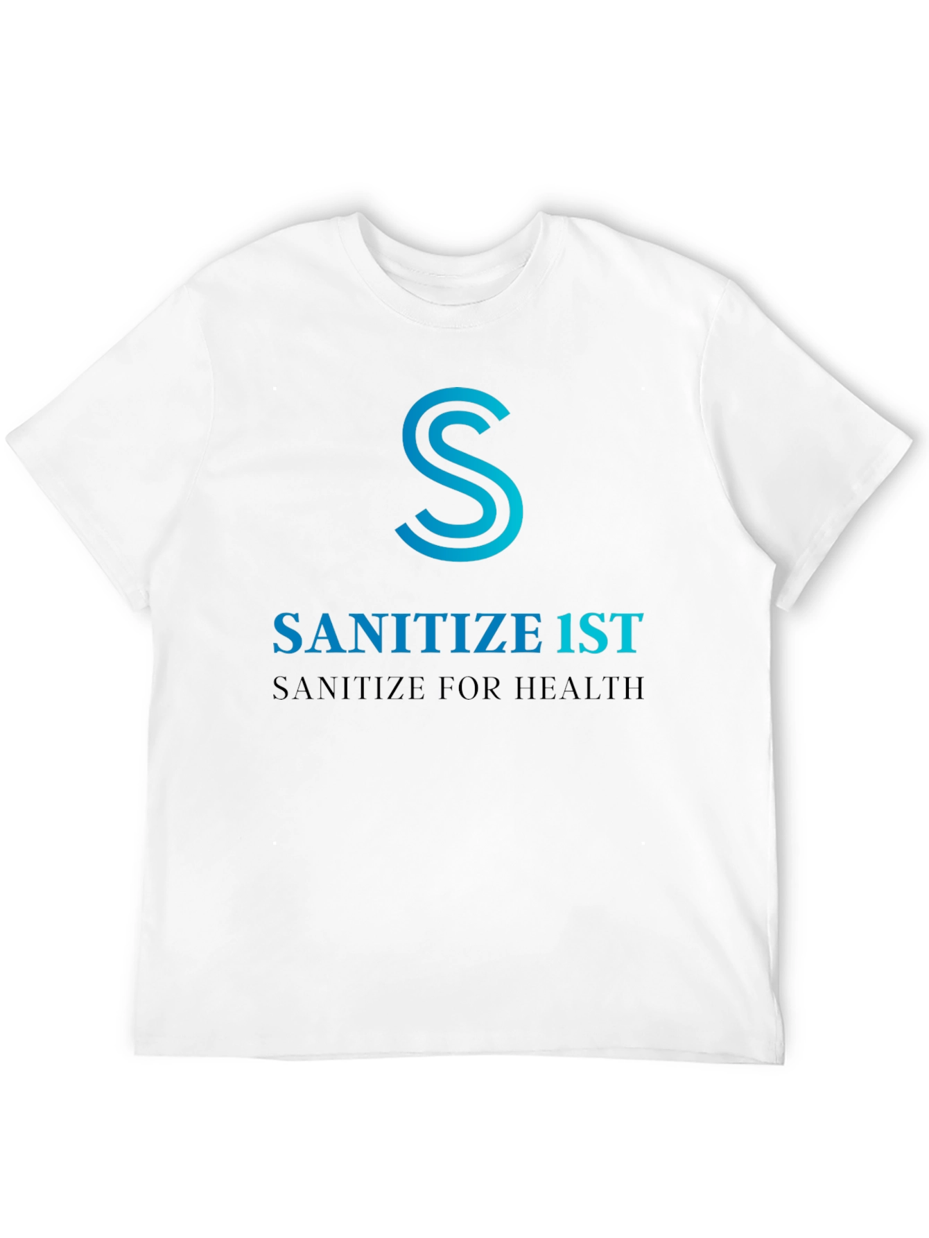 Sanitize 1st Black T-Shirt - Health Awareness Tee