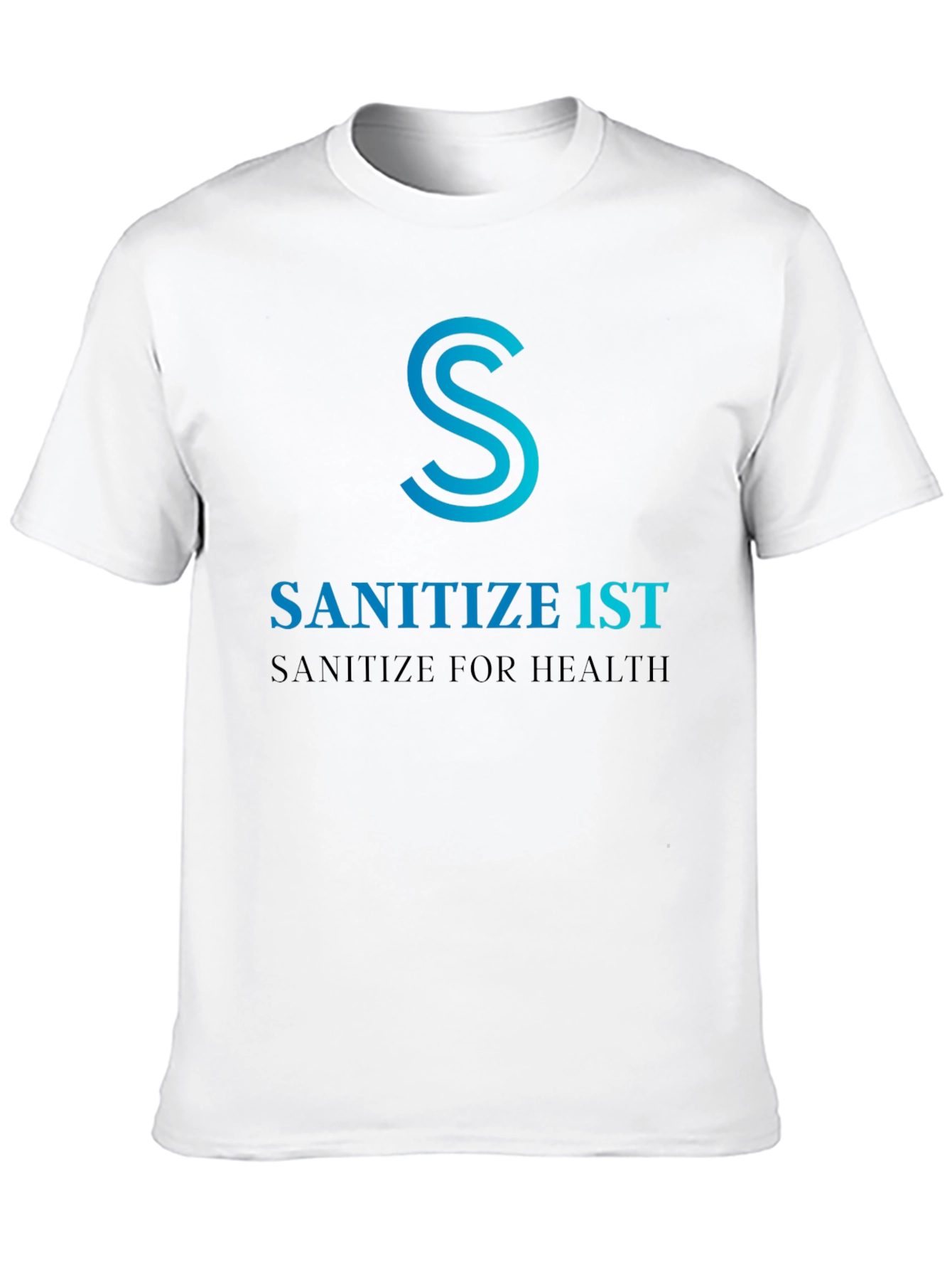 Sanitize 1st Black T-Shirt - Health Awareness Tee