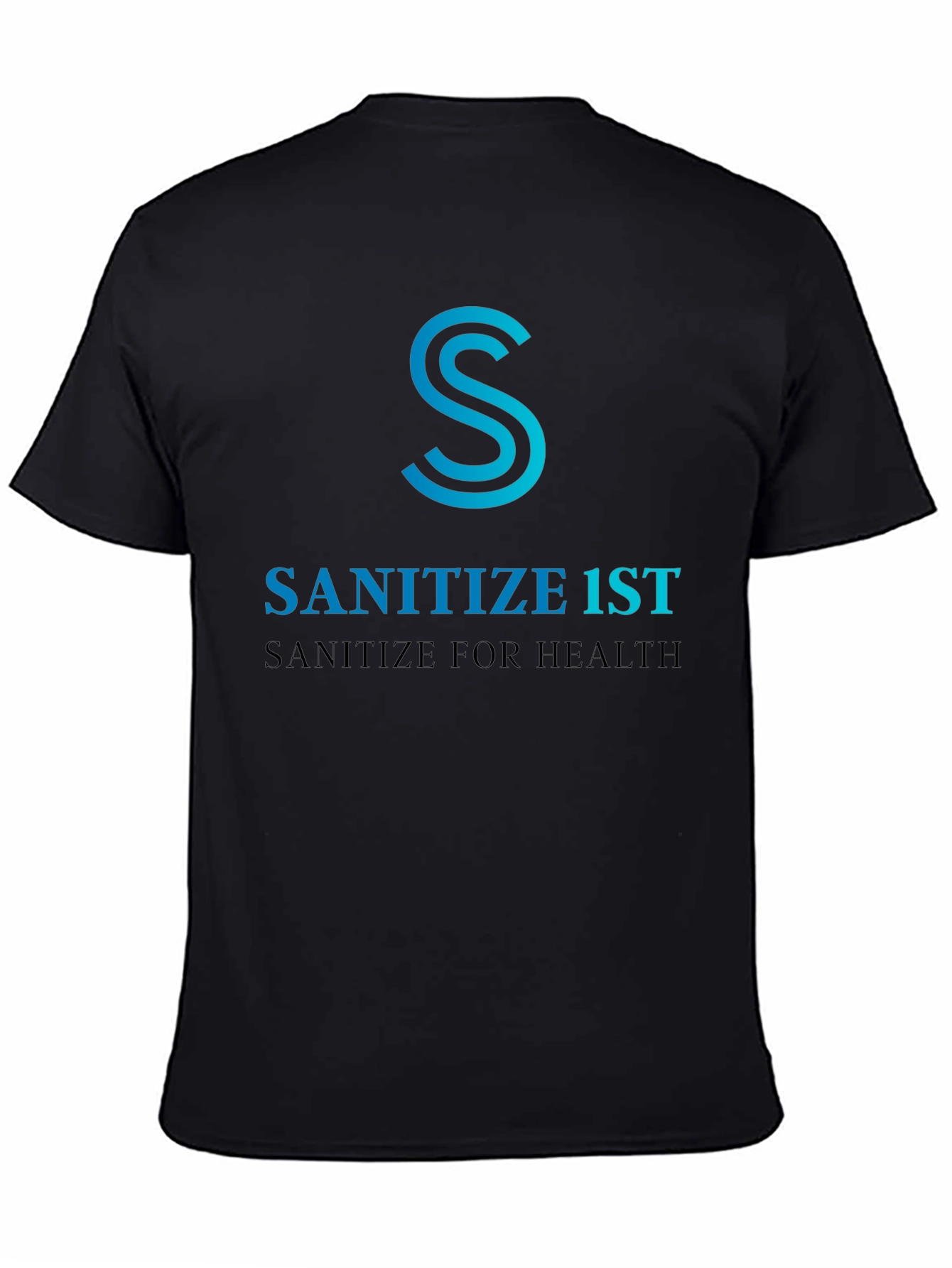 Sanitize 1st Black T-Shirt - Health Awareness Tee