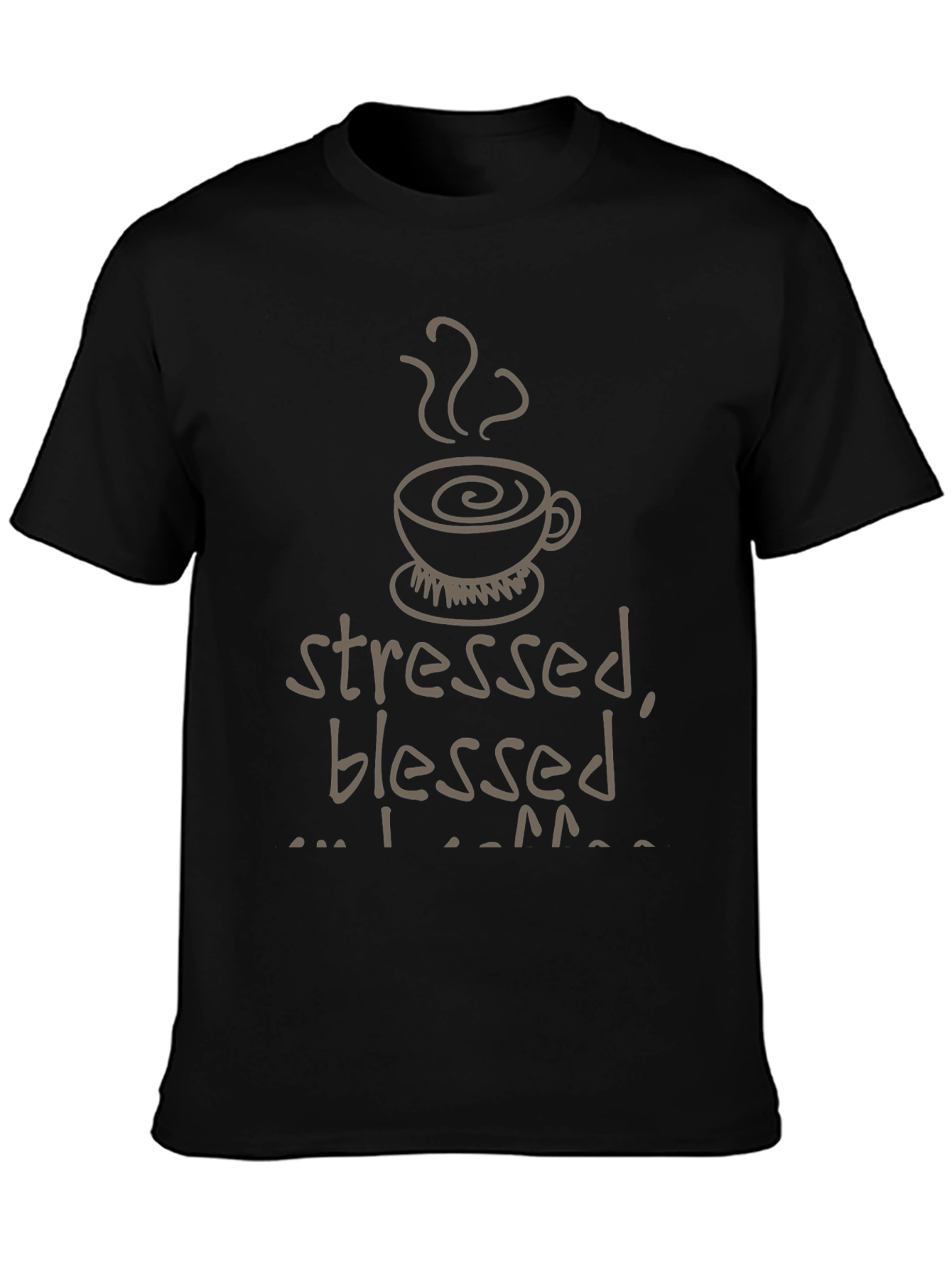 Stressed Blessed Coffee Obsessed Graphic Tee