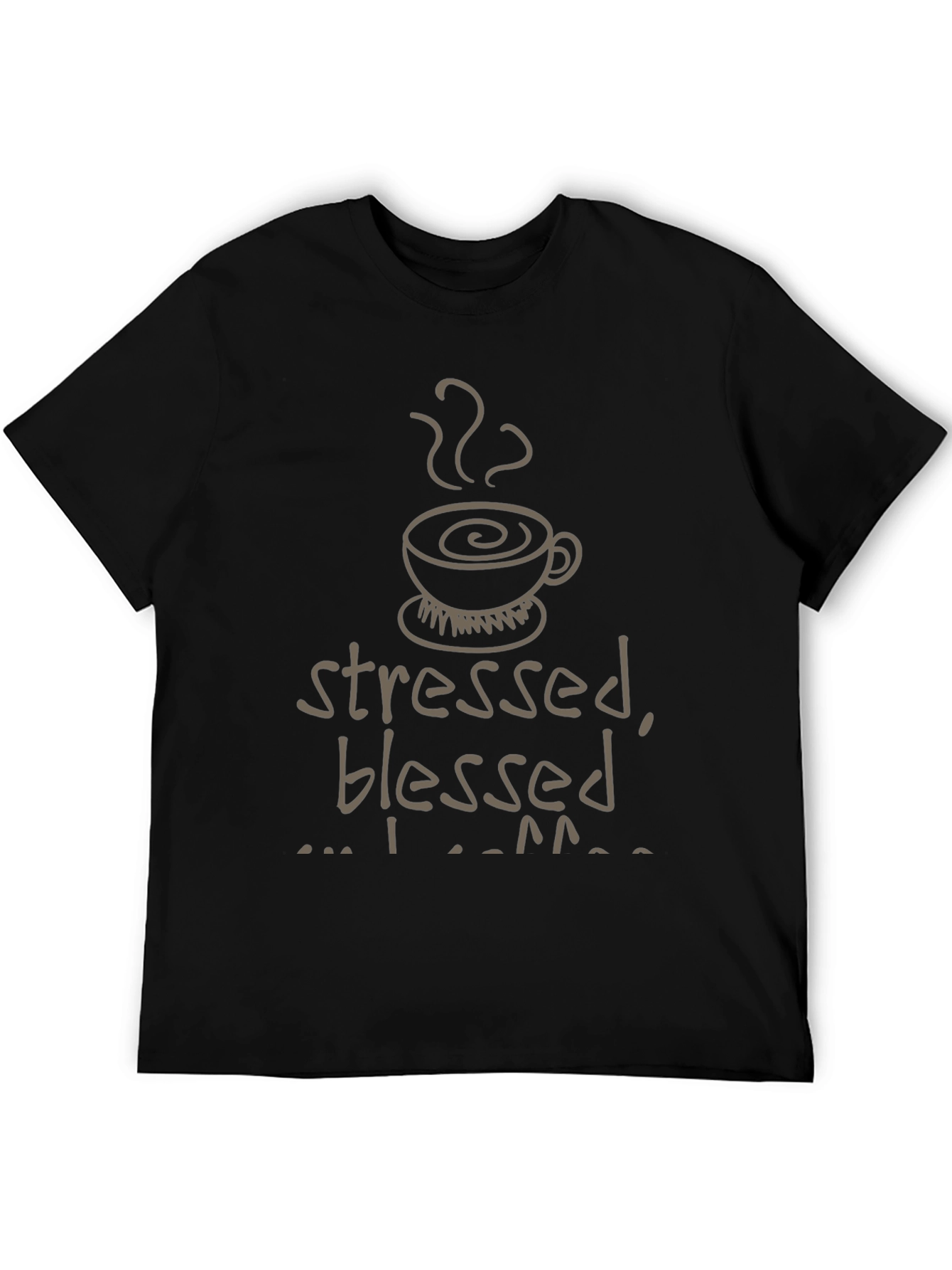 Stressed Blessed Coffee Obsessed Graphic Tee