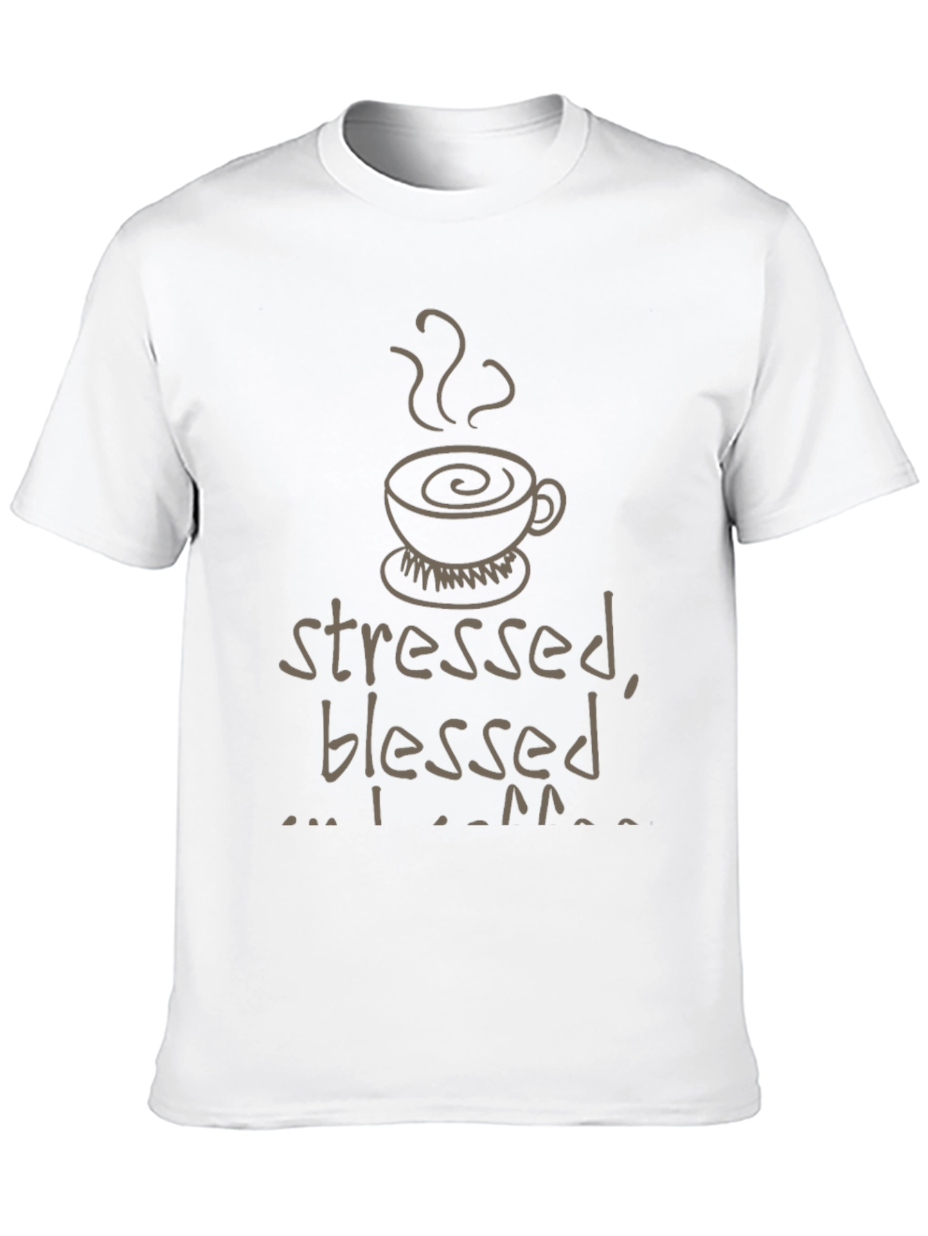Stressed Blessed Coffee Obsessed Graphic Tee