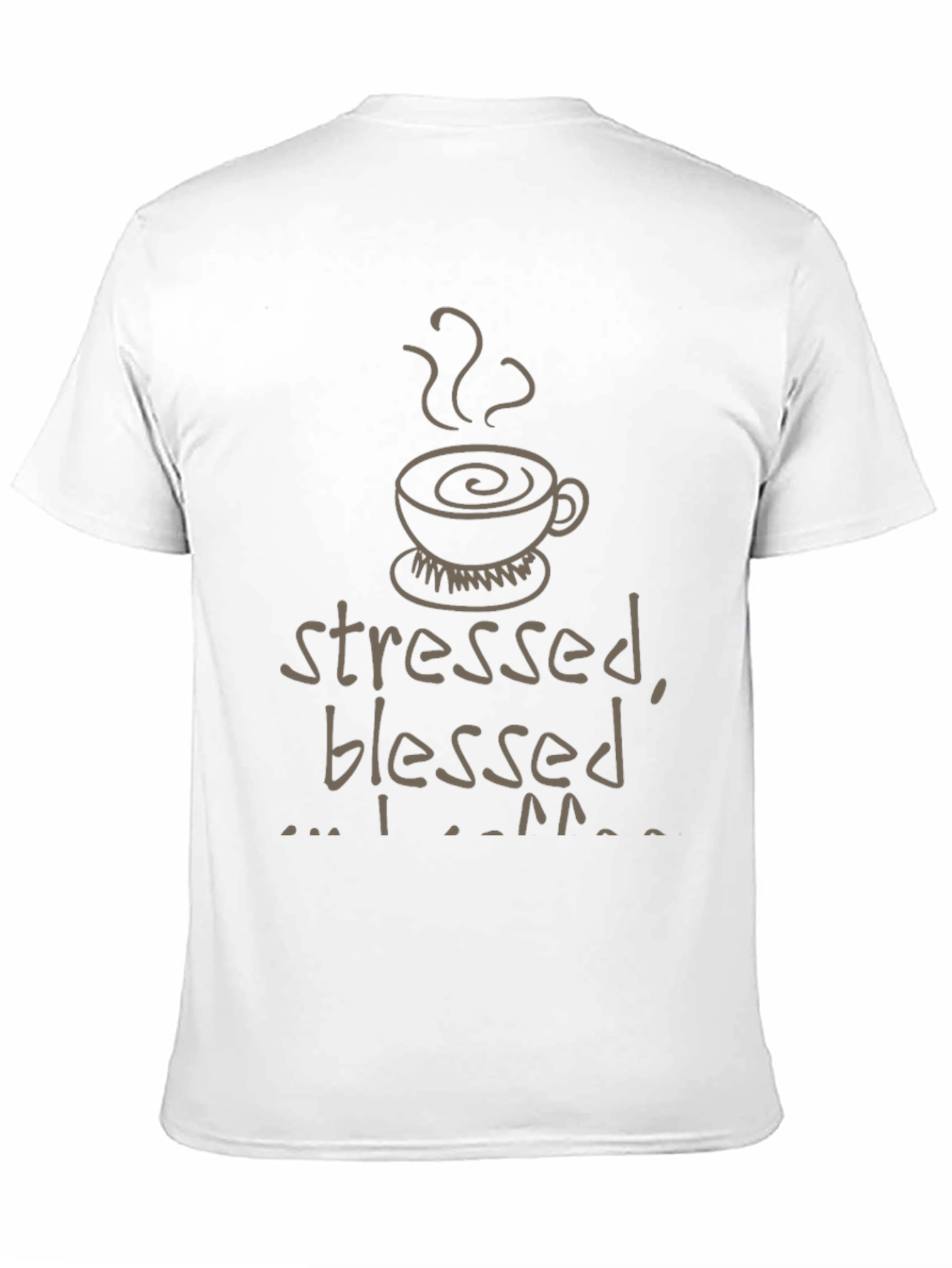 Stressed Blessed Coffee Obsessed Graphic Tee