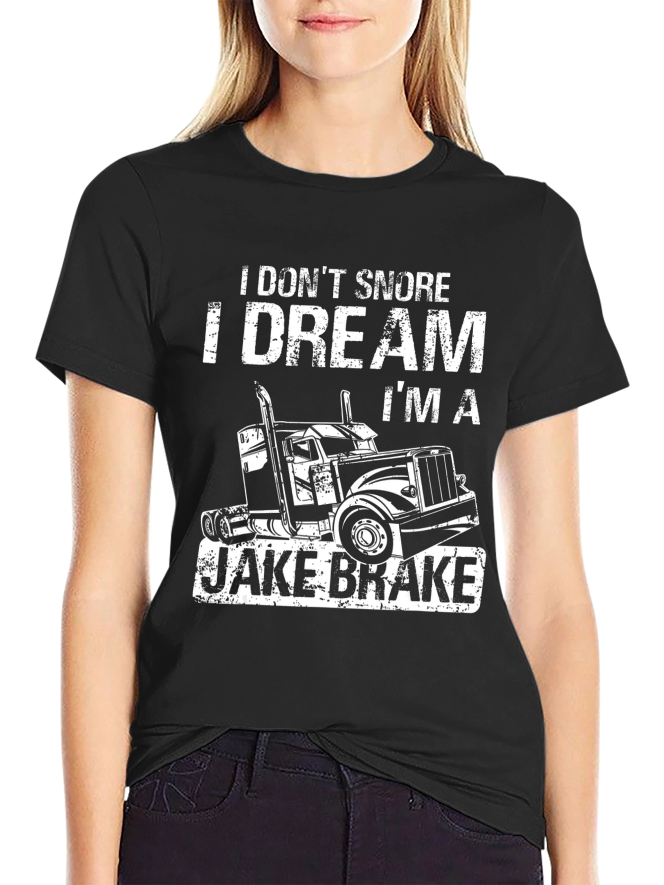 I Dream Im A Jake Brake Funny Trucker T-Shirt